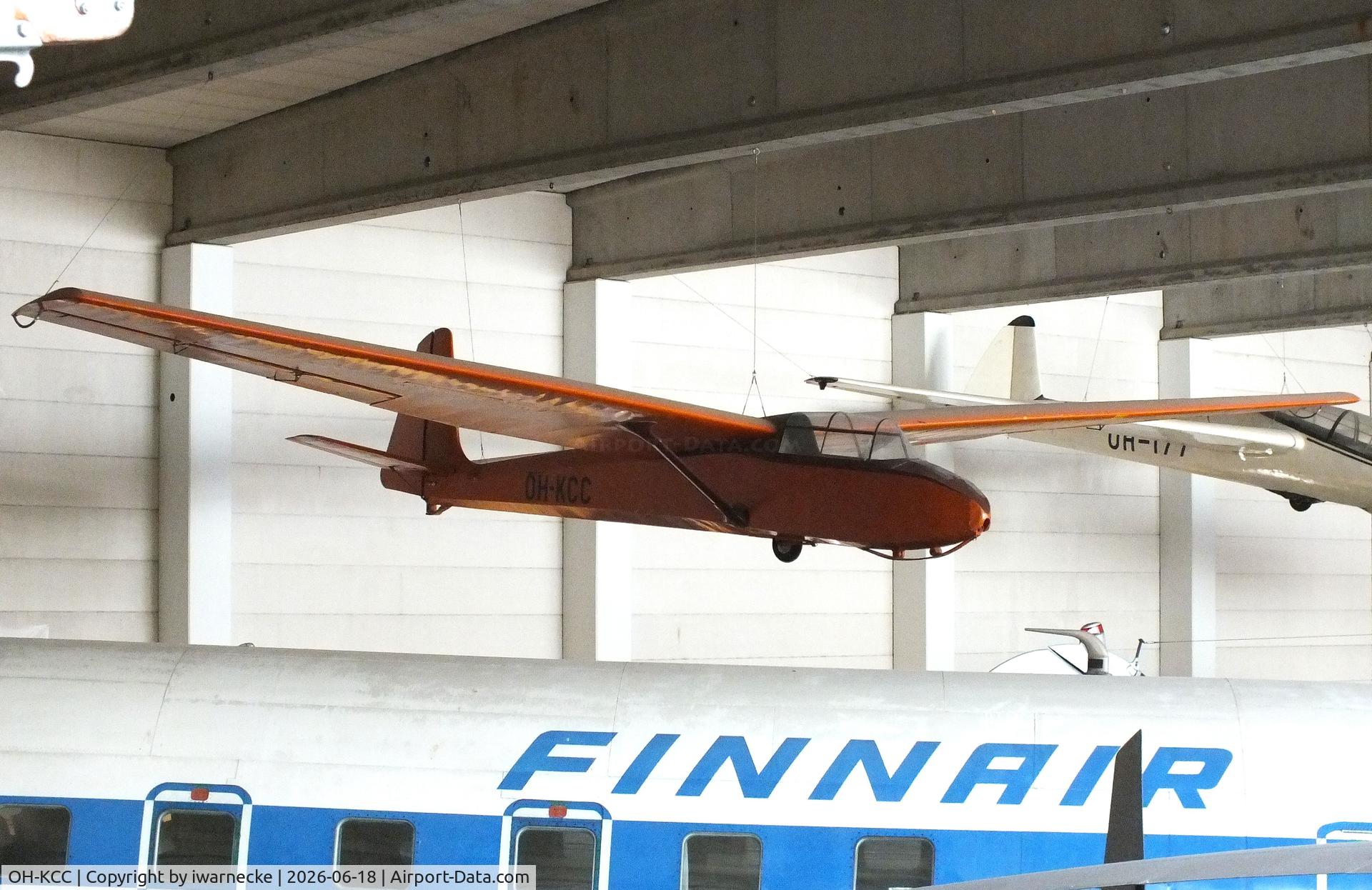 Aircraft OH-KCC, PZL-Bielsko SZD-10bis Czapla, c/n W-51, PZL-Bielsko SZD-10bis Czapla at the Suomen Ilmailumuseo (Finnish Aviation Museum), Vantaa, photo by iwarnecke