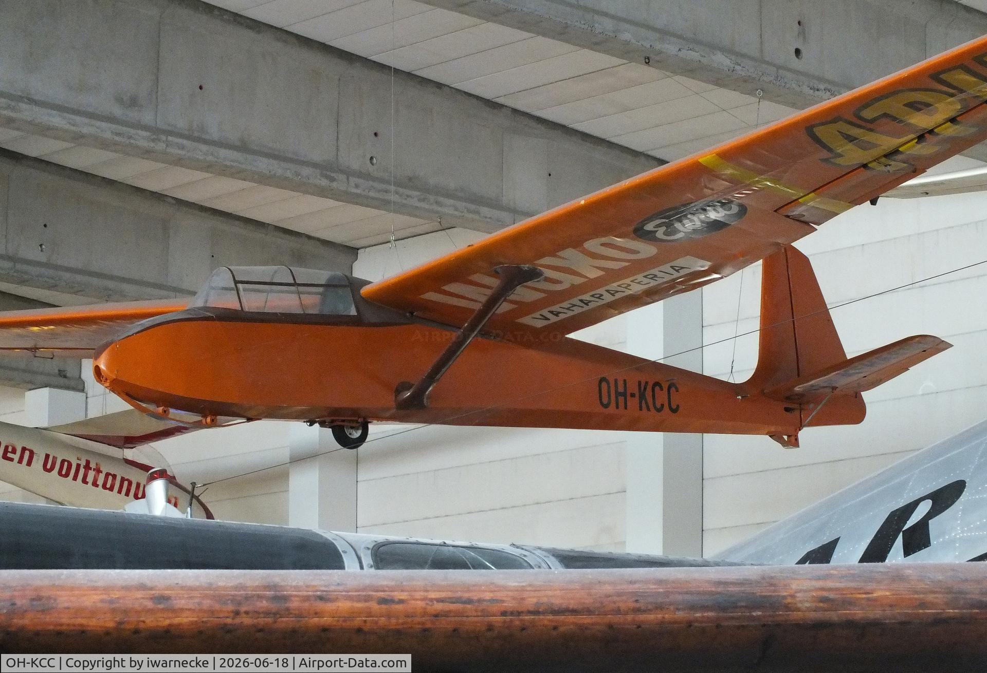 Aircraft OH-KCC, PZL-Bielsko SZD-10bis Czapla, c/n W-51, PZL-Bielsko SZD-10bis Czapla at the Suomen Ilmailumuseo (Finnish Aviation Museum), Vantaa, photo by iwarnecke
