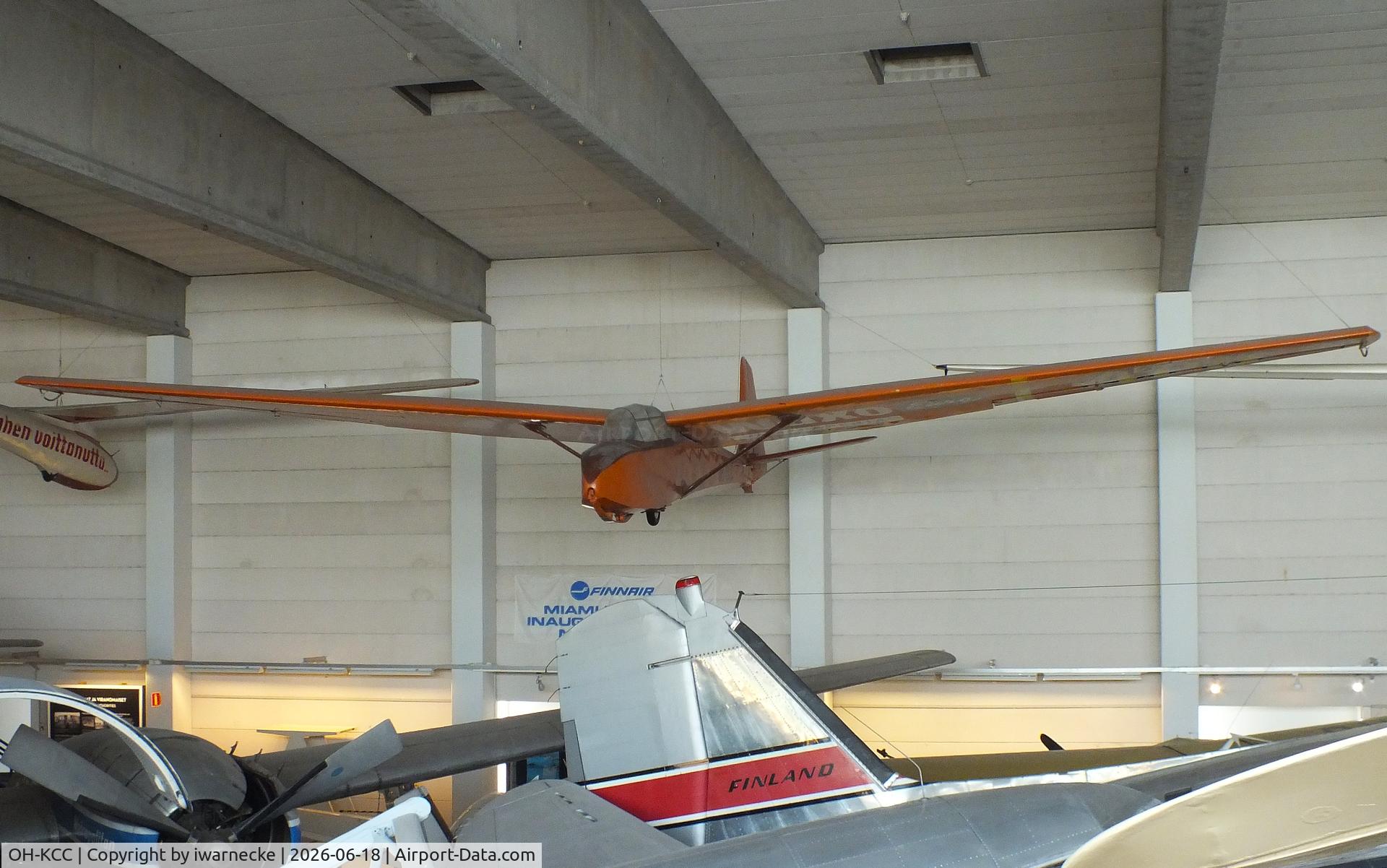 Aircraft OH-KCC, PZL-Bielsko SZD-10bis Czapla, c/n W-51, PZL-Bielsko SZD-10bis Czapla at the Suomen Ilmailumuseo (Finnish Aviation Museum), Vantaa, photo by iwarnecke