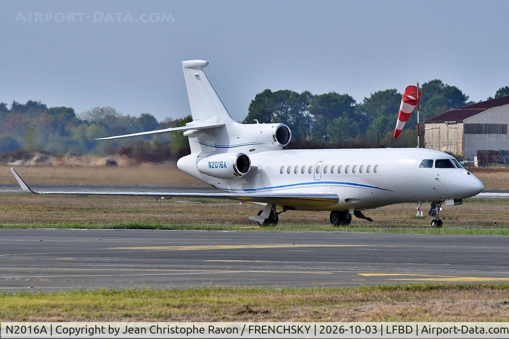 Aircraft N2016A, 2007 Dassault Falcon 7X, c/n 7, Bristol (BRS) Bordeaux (BOD) (N2016A), at LFBD, photo by Jean Christophe Ravon / FRENCHSKY