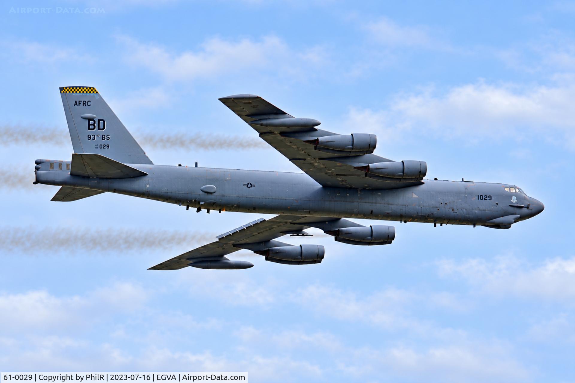 Aircraft 61-0029, 1961 Boeing B-52H Stratofortress, c/n 464456, 61-0029 1962 Boeing B-52H Stratofortress USAF RIAT RAF Fairford, at EGVA, photo by PhilR
