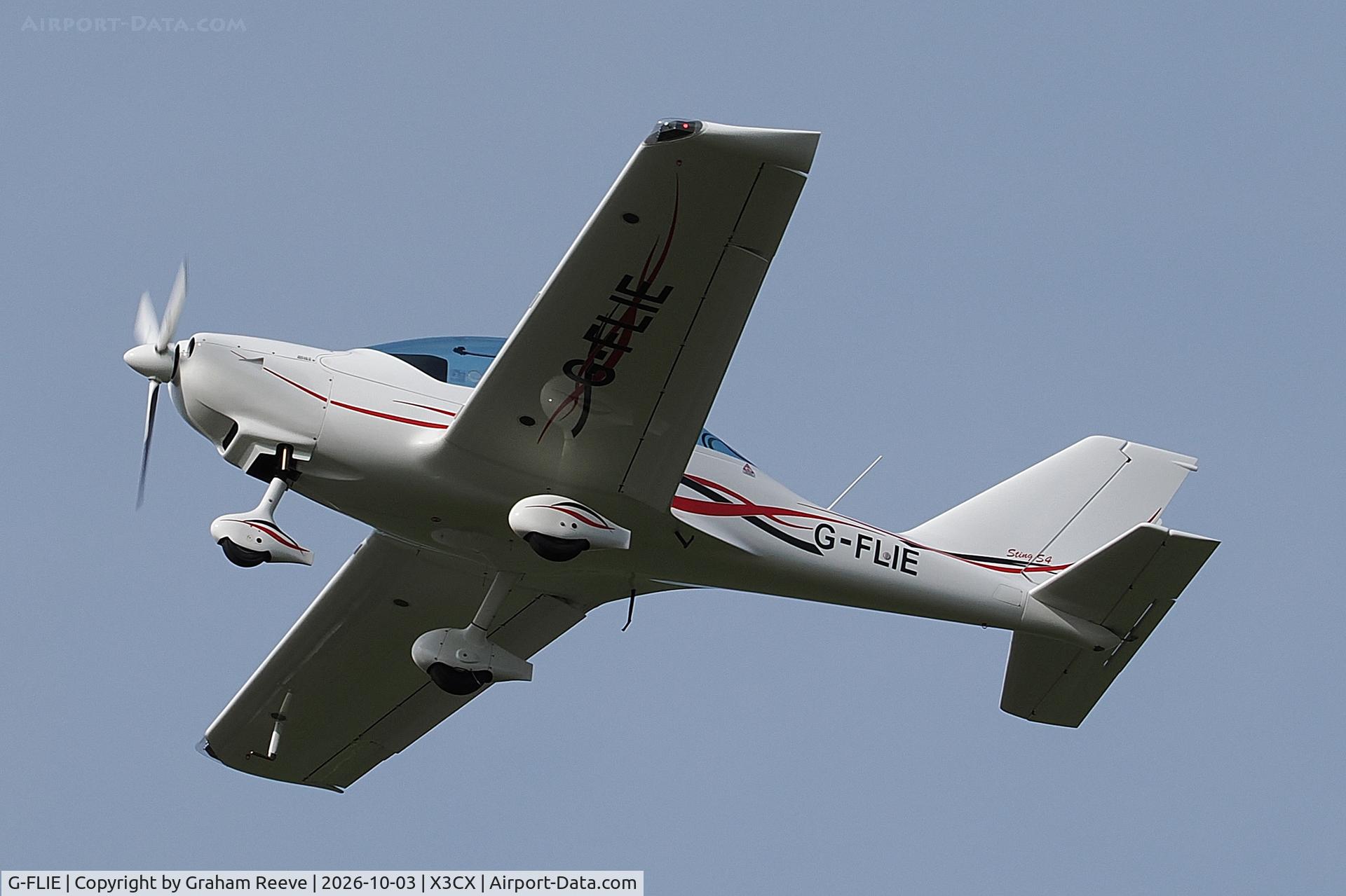 Aircraft G-FLIE, 2025 TL Ultralight TL 2000 Sting S4, c/n 25 ST 515, In the circuit at Northrepps., at X3CX, photo by Graham Reeve