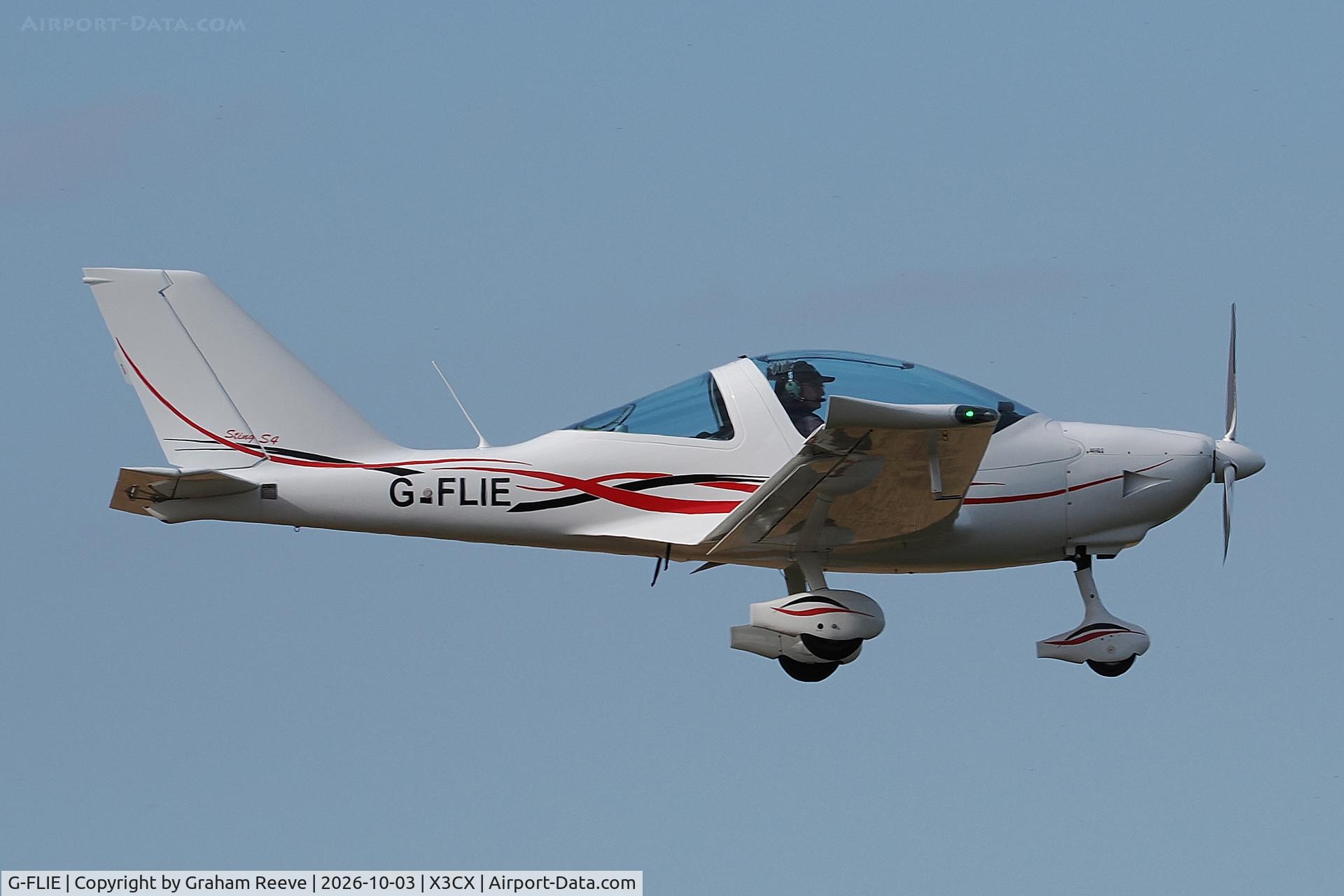 Aircraft G-FLIE, 2025 TL Ultralight TL 2000 Sting S4, c/n 25 ST 515, Landing at Northrepps., at X3CX, photo by Graham Reeve