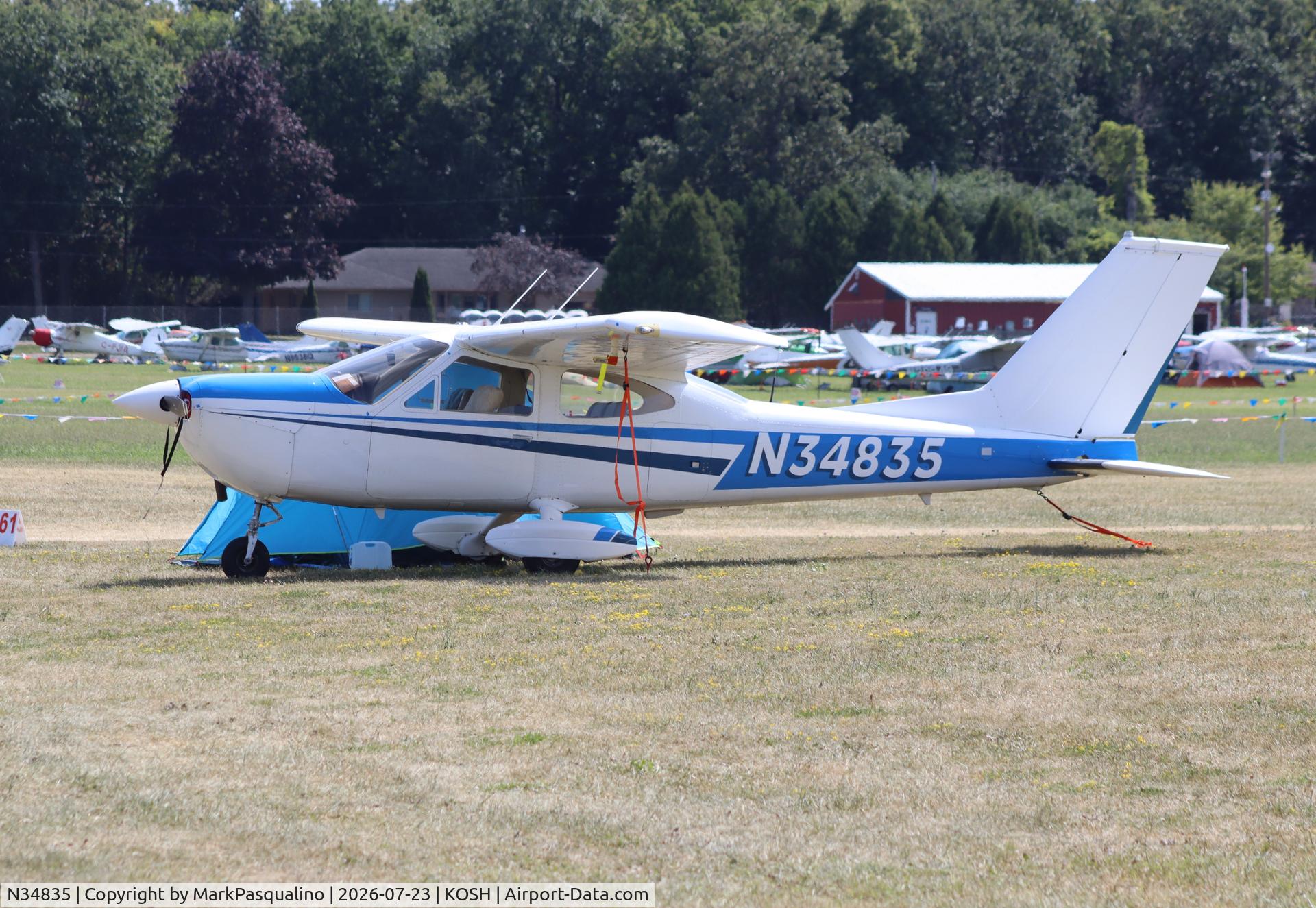 Aircraft N34835, 1973 Cessna 177B Cardinal, c/n 17702033, Cessna 177B, at KOSH, photo by MarkPasqualino