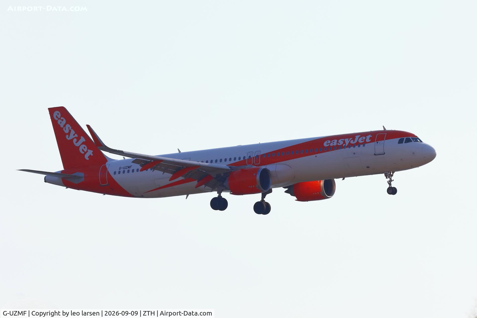 Aircraft G-UZMF, 2018 Airbus A321-251NX, c/n 8508, Zakynthos 9.9.2026, at ZTH, photo by leo larsen