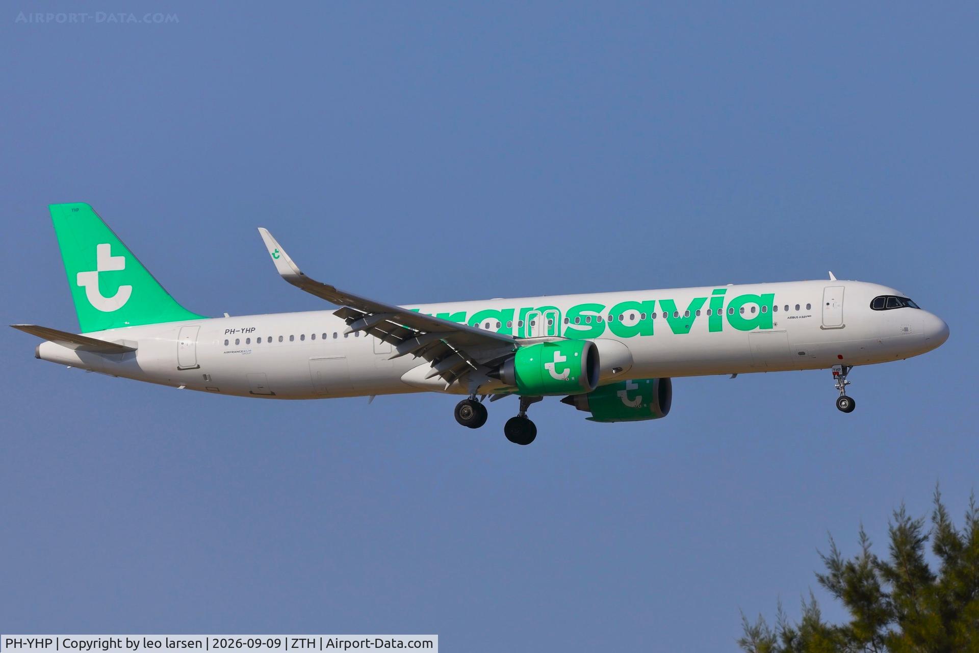 Aircraft PH-YHP, 2025 Airbus A321-251NX, c/n 13049, Zakynthos 9.9.2026, at ZTH, photo by leo larsen