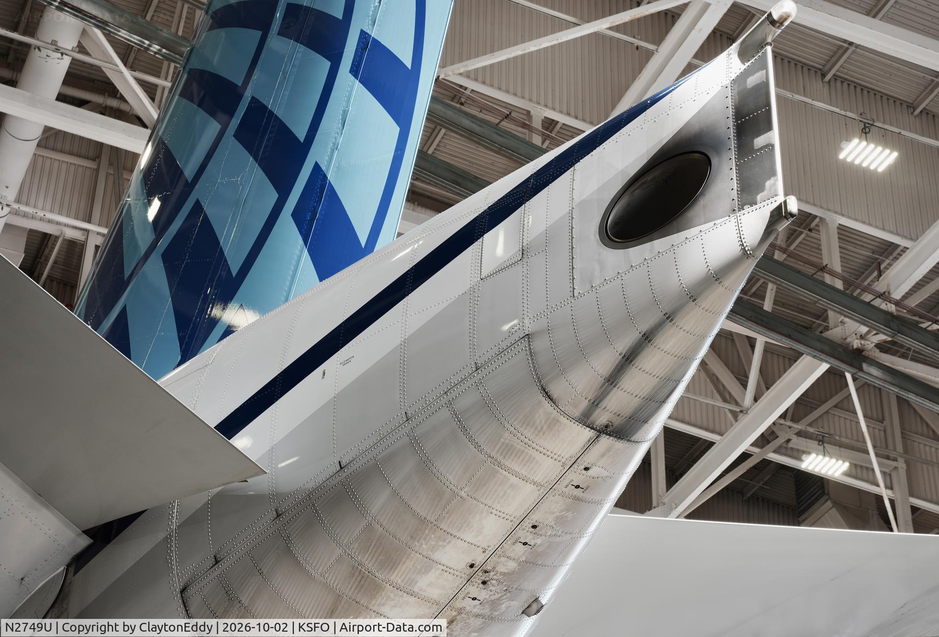 Aircraft N2749U, 2019 Boeing 777-300/ER, c/n 66589 l/n 1634, SFO 2026, at KSFO, photo by ClaytonEddy