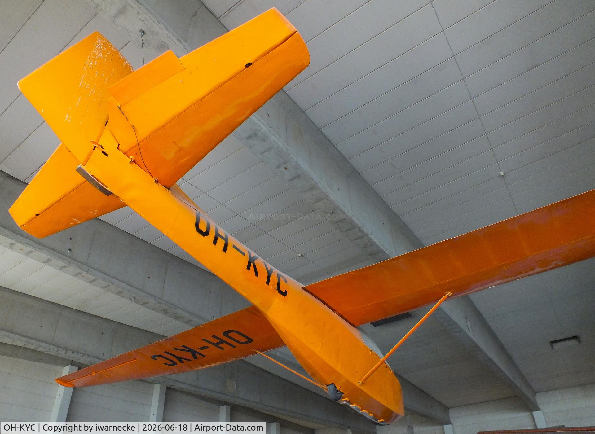 Aircraft OH-KYC, 1965 Polyteknikkojen Ilmailukerho PIK-12 Gabriel, c/n 03, Polyteknikkojen Ilmailukerho PIK-12 Gabriel at the Suomen Ilmailumuseo (Finnish Aviation Museum), Vantaa, photo by iwarnecke
