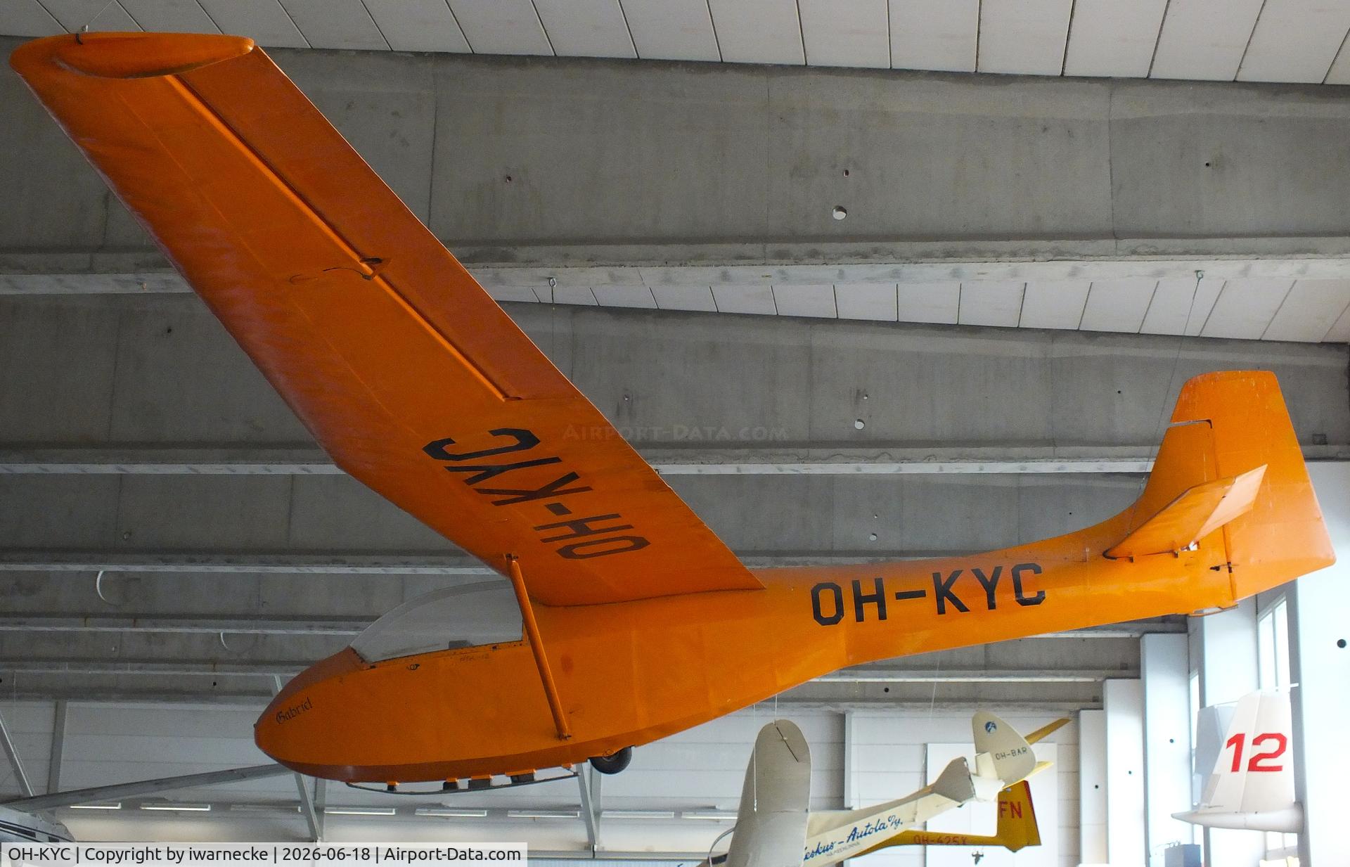 Aircraft OH-KYC, 1965 Polyteknikkojen Ilmailukerho PIK-12 Gabriel, c/n 03, Polyteknikkojen Ilmailukerho PIK-12 Gabriel at the Suomen Ilmailumuseo (Finnish Aviation Museum), Vantaa, photo by iwarnecke