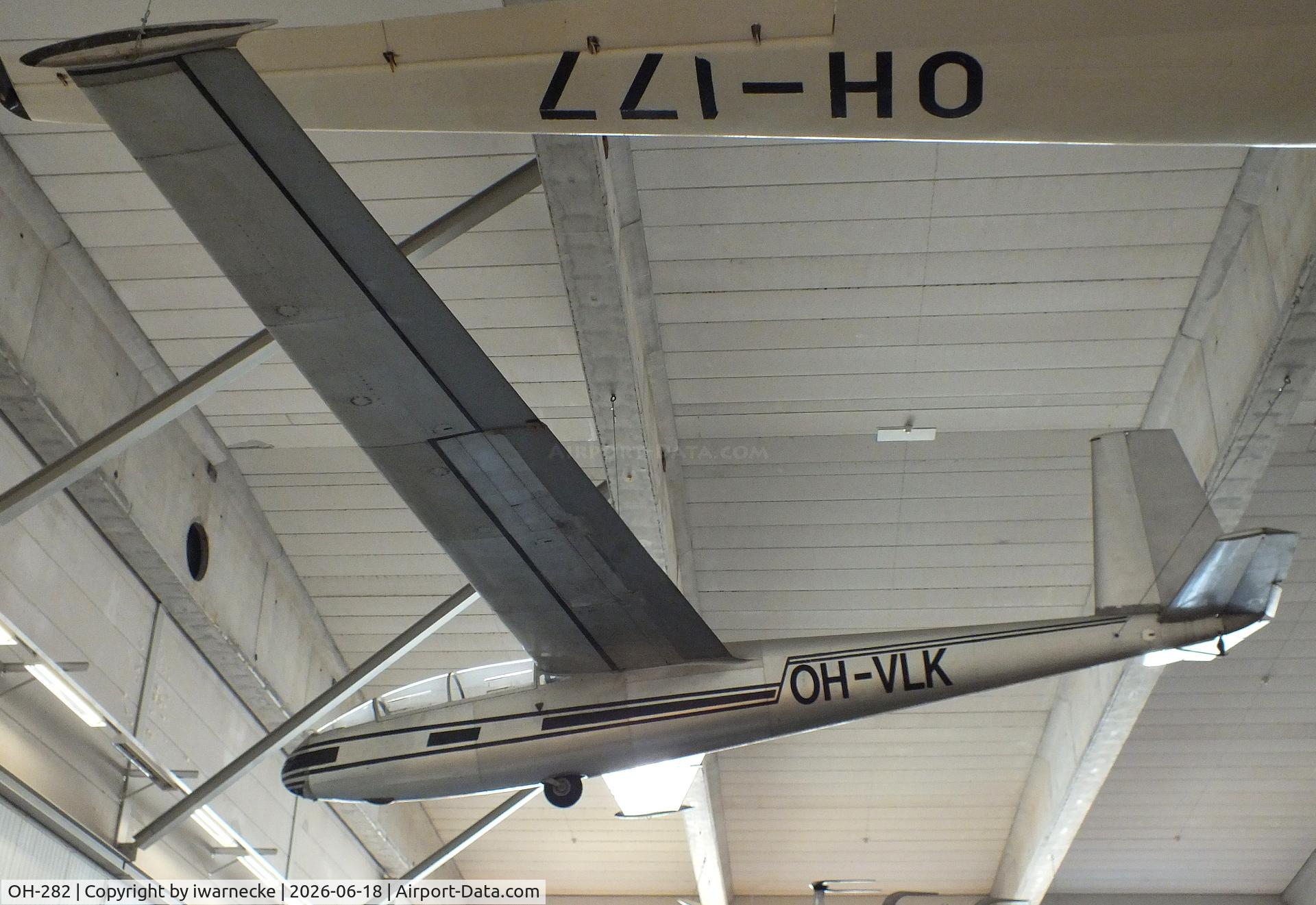 Aircraft OH-282, 1963 Let L-13 N-10 Blanik, c/n 172620, Let L-13 N-10 Blanik at the Suomen Ilmailumuseo (Finnish Aviation Museum), Vantaa, photo by iwarnecke