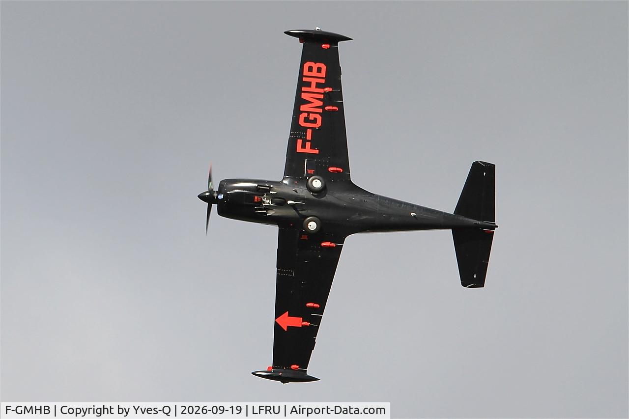 Aircraft F-GMHB, SIAI-Marchetti SF-260C, c/n 358, SIAI-Marchetti SF-260C, On display, Morlaix-Ploujean airport (LFRU-MXN), at LFRU, photo by Yves-Q