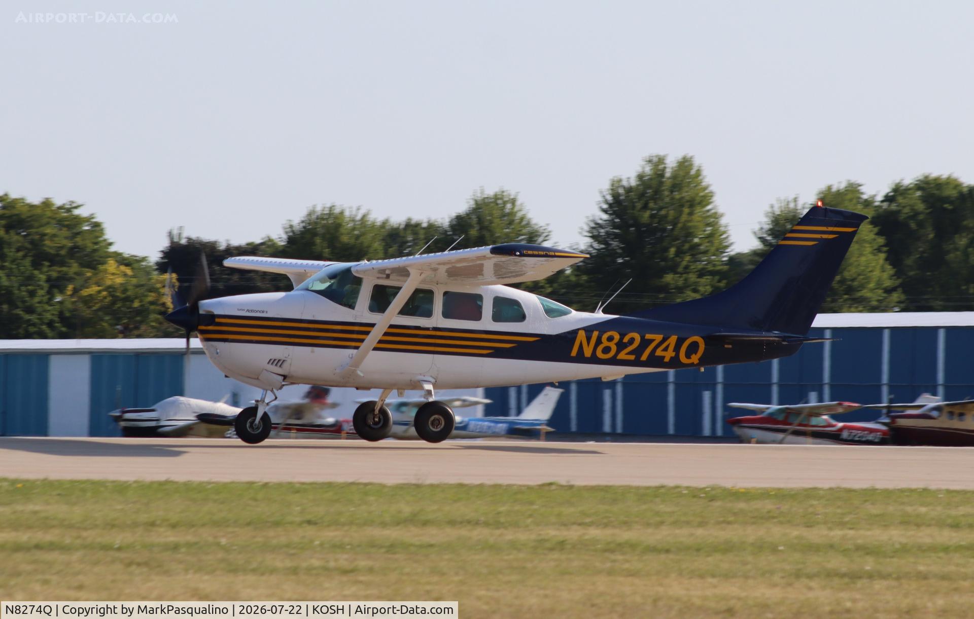 Aircraft N8274Q, 1976 Cessna TU206F Turbo Stationair, c/n U20603135, Cessna TU206F, at KOSH, photo by MarkPasqualino
