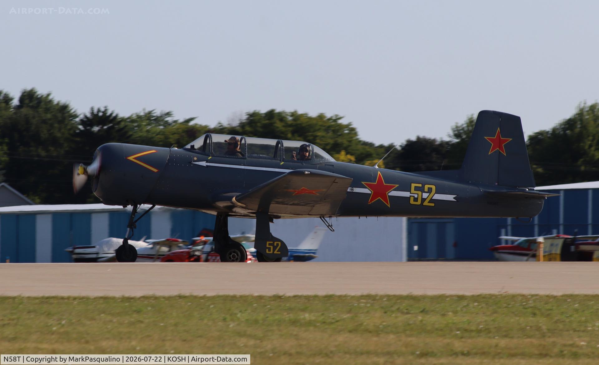Aircraft N58T, 1972 Nanchang CJ-6, c/n 2851208, Nanchang CJ-6, at KOSH, photo by MarkPasqualino