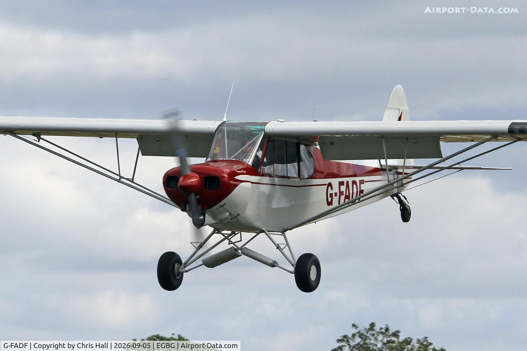 Aircraft G-FADF, 1960 Piper PA-18-150 Super Cub, c/n 18-7510, LAA 80th Anniversary Rally, at EGBG, photo by Chris Hall