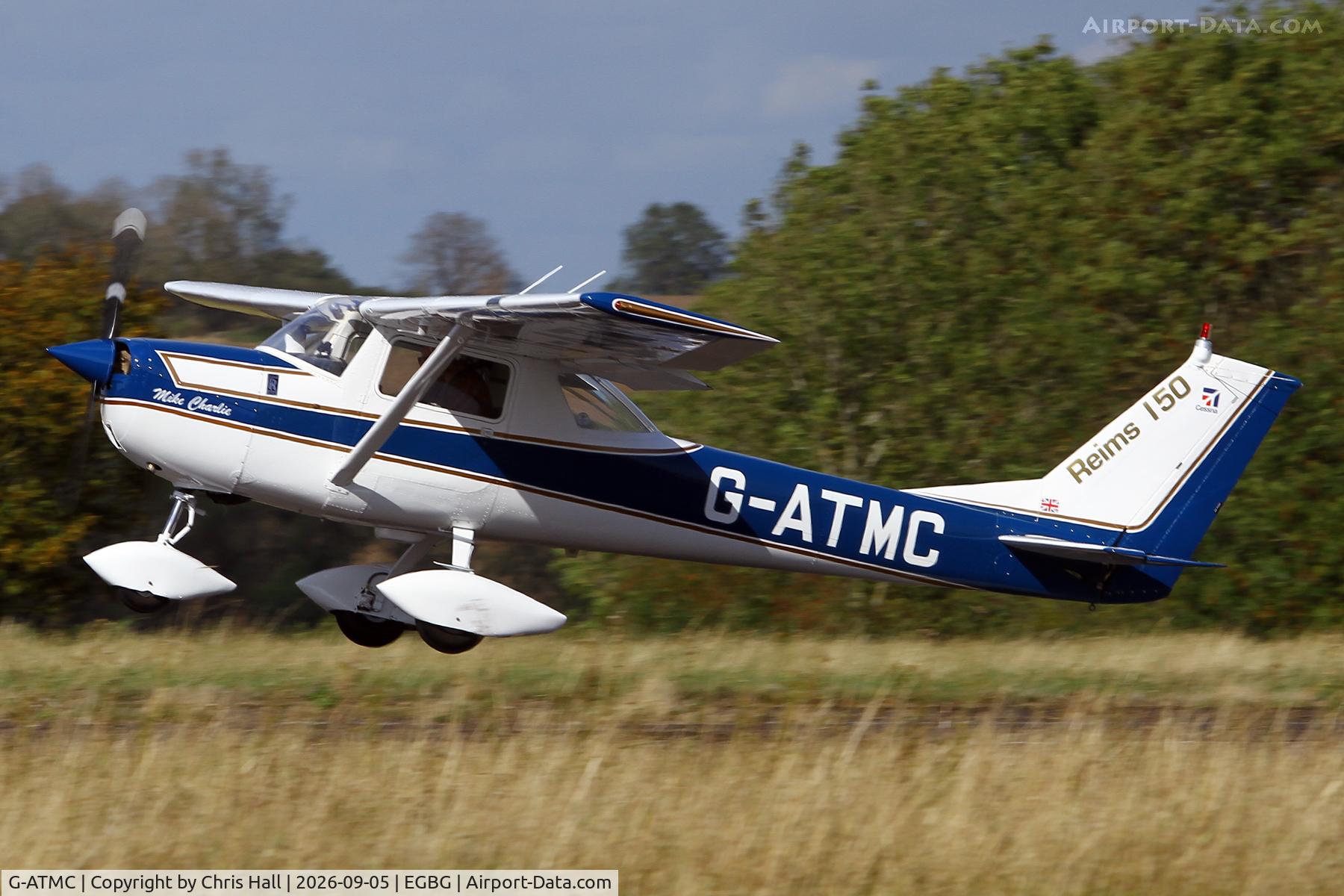 Aircraft G-ATMC, 1966 Reims Cessna F150F, c/n 0020, LAA 80th Anniversary Rally, at EGBG, photo by Chris Hall