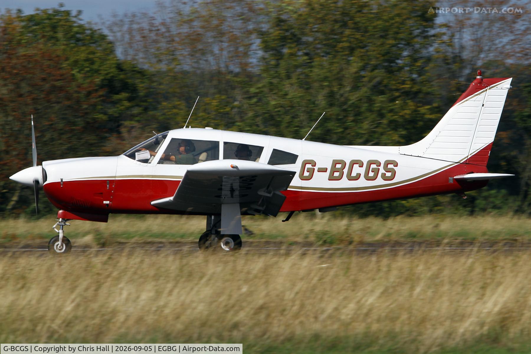 Aircraft G-BCGS, 1972 Piper PA-28R-200-2 Cherokee Arrow II, c/n 28R-7235133, LAA 80th Anniversary Rally, at EGBG, photo by Chris Hall
