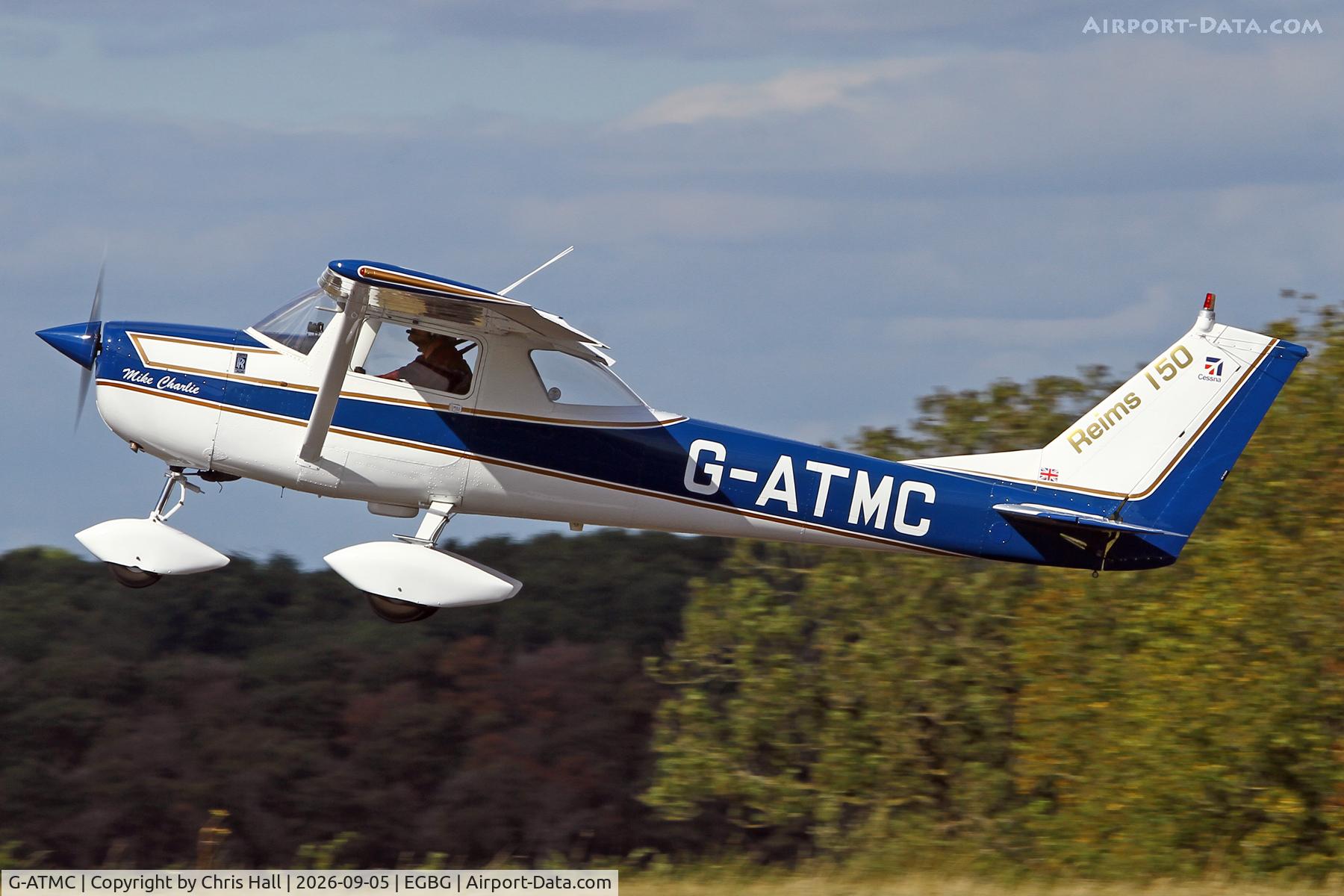 Aircraft G-ATMC, 1966 Reims Cessna F150F, c/n 0020, LAA 80th Anniversary Rally, at EGBG, photo by Chris Hall