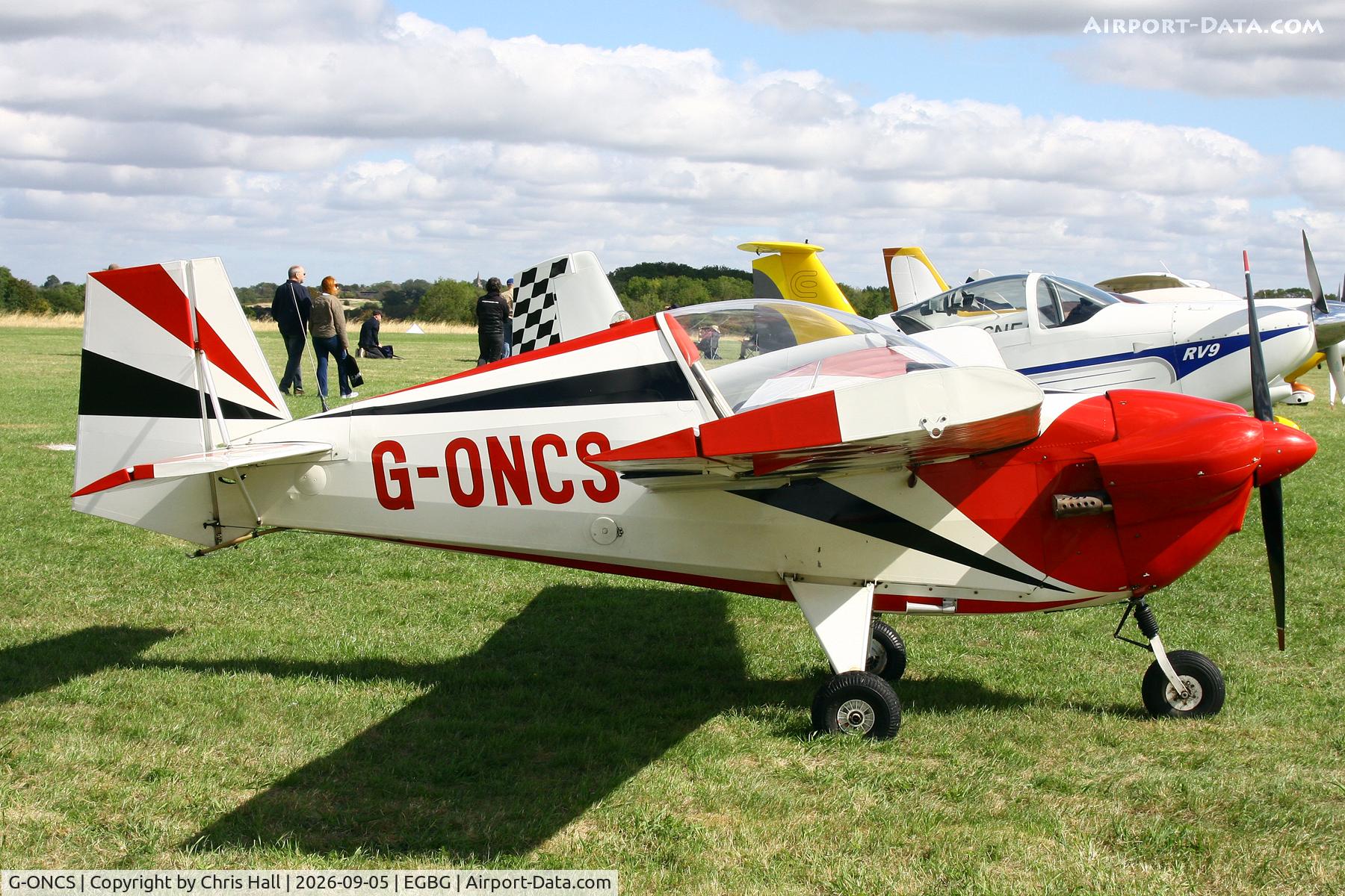 Aircraft G-ONCS, 1972 Slingsby Tipsy T-66 Nipper 3, c/n PFA 1390, LAA 80th Anniversary Rally, at EGBG, photo by Chris Hall