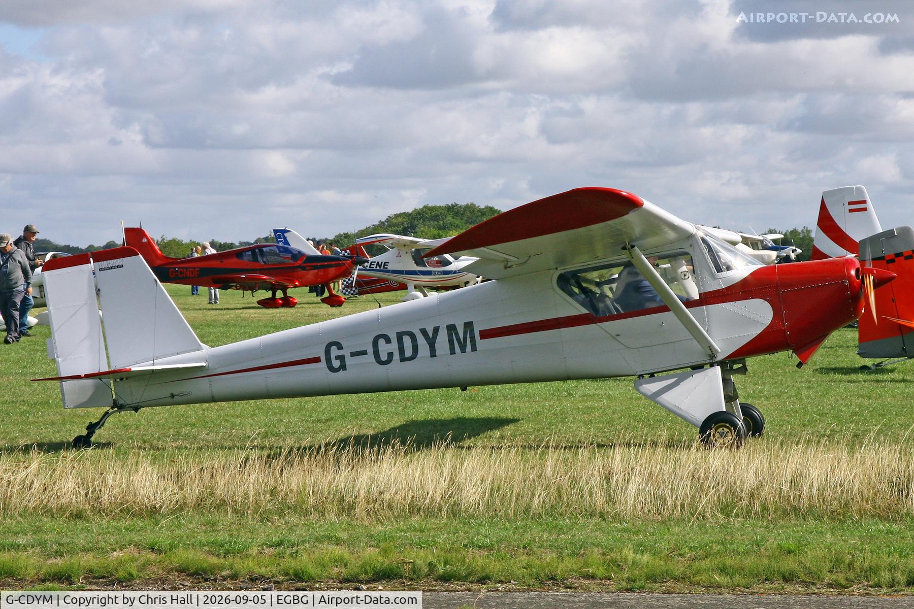 Aircraft G-CDYM, 2006 Murphy Maverick 430, c/n PFA 259-12981, LAA 80th Anniversary Rally, at EGBG, photo by Chris Hall