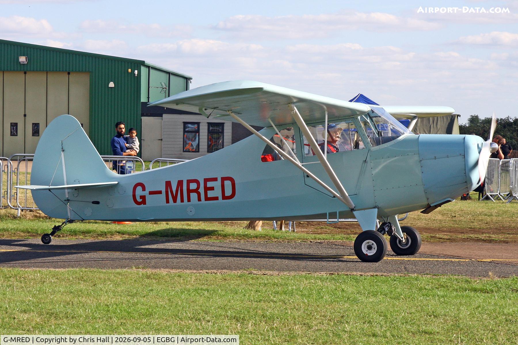 Aircraft G-MRED, 2007 Christavia MK I, c/n PFA 185-12935, LAA 80th Anniversary Rally, at EGBG, photo by Chris Hall