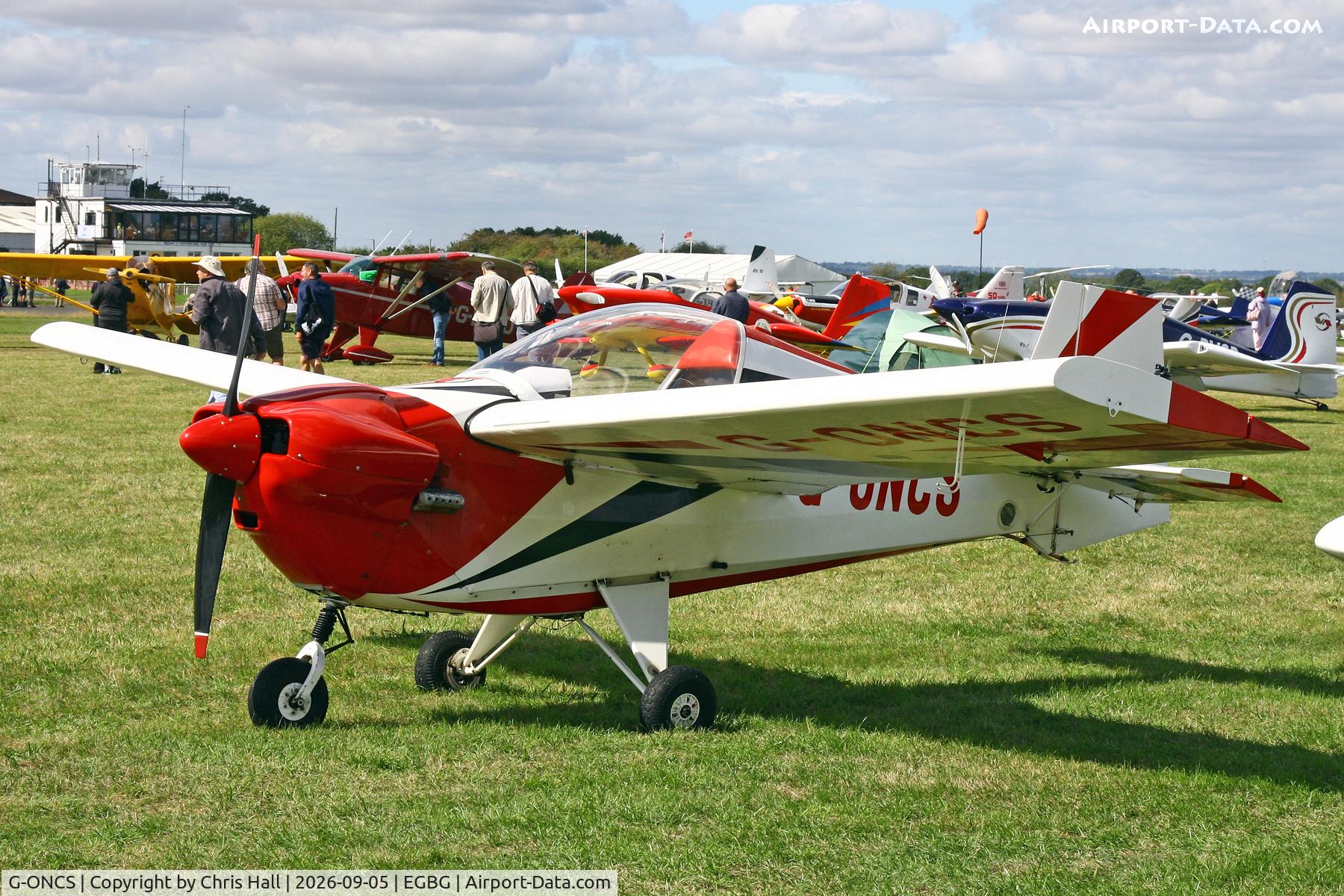 Aircraft G-ONCS, 1972 Slingsby Tipsy T-66 Nipper 3, c/n PFA 1390, LAA 80th Anniversary Rally, at EGBG, photo by Chris Hall