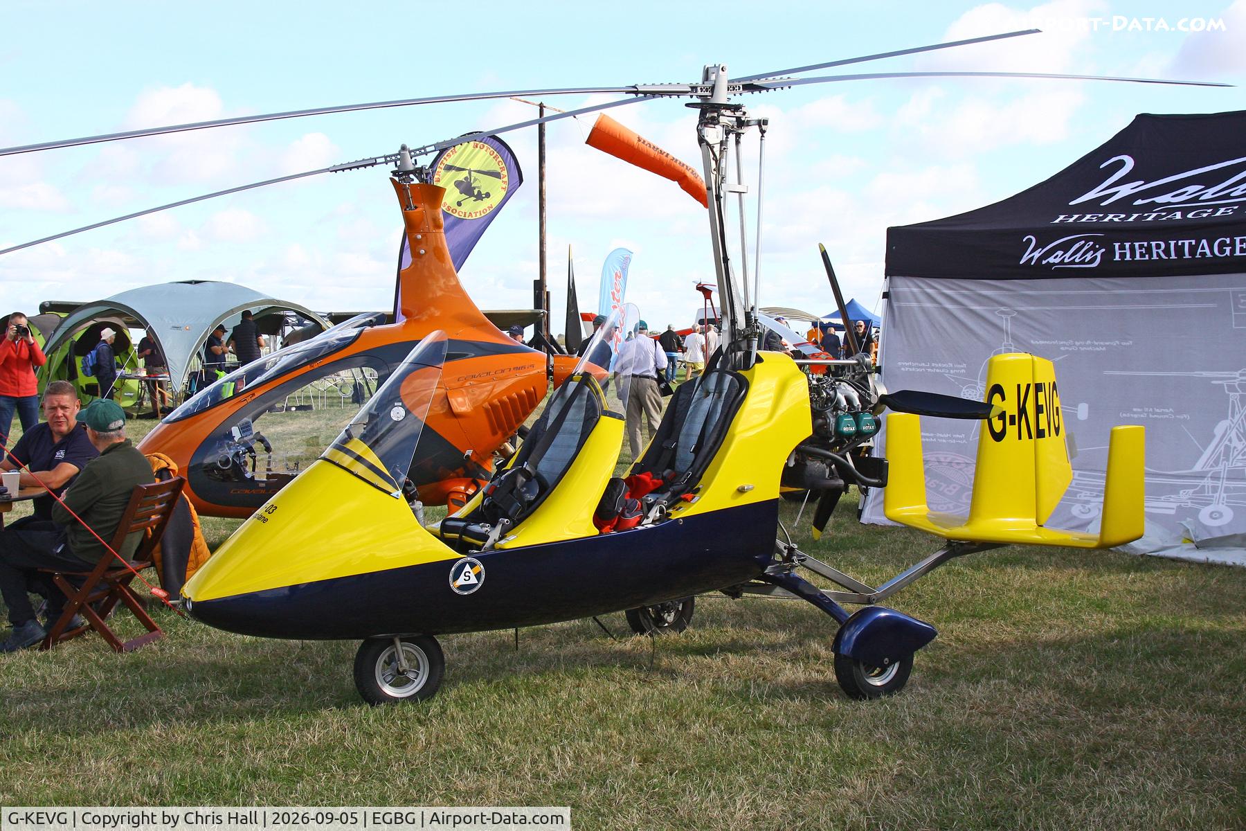 Aircraft G-KEVG, 2008 Rotorsport UK MT-03, c/n RSUK/MT-03/031, LAA 80th Anniversary Rally, at EGBG, photo by Chris Hall