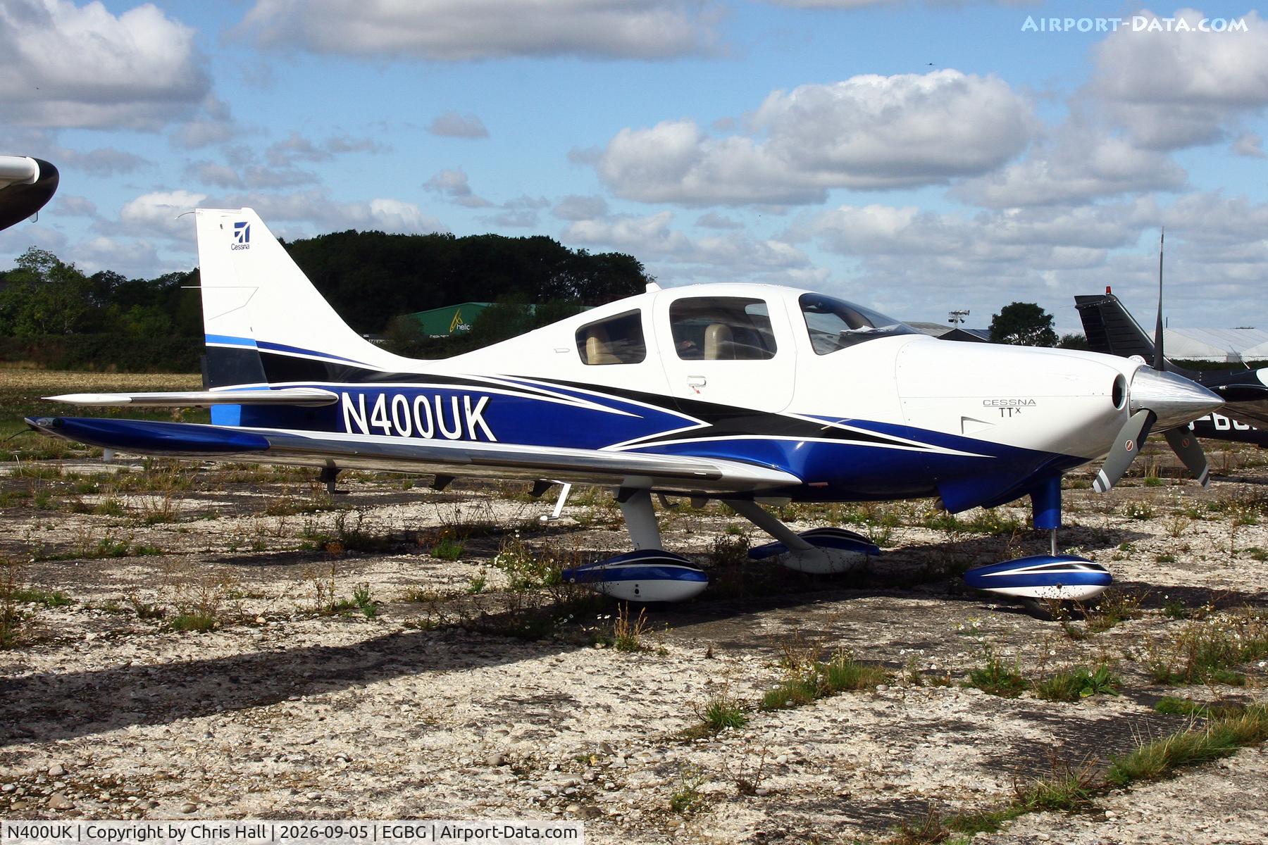 Aircraft N400UK, 2005 Lancair LC41-550FG, c/n 41062, LAA 80th Anniversary Rally, at EGBG, photo by Chris Hall