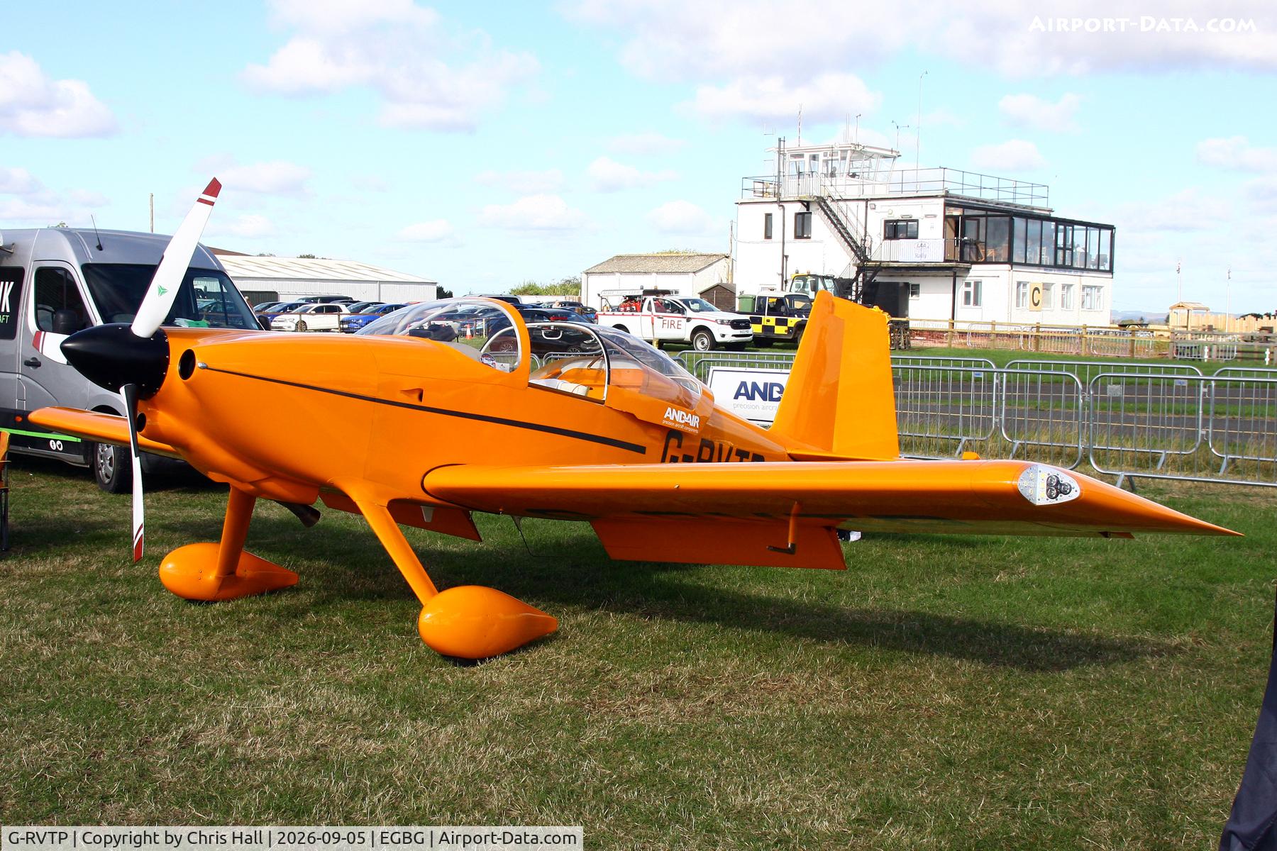 Aircraft G-RVTP, 2025 Vans RV-7, c/n LAA 323-15579, LAA 80th Anniversary Rally, at EGBG, photo by Chris Hall