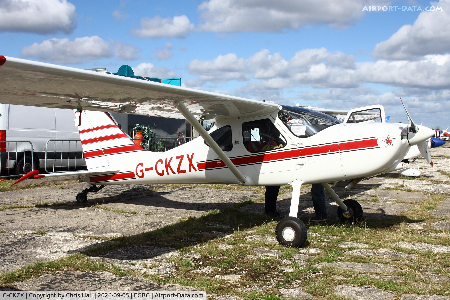 Aircraft G-CKZX, 1998 Stoddard-Hamilton GlaStar MAX-4, c/n 5374, LAA 80th Anniversary Rally, at EGBG, photo by Chris Hall