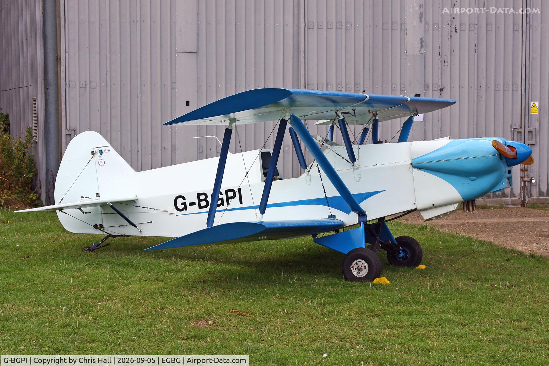 Aircraft G-BGPI, 1986 Plumb BGP-1, c/n PFA 083-10359, LAA 80th Anniversary Rally, at EGBG, photo by Chris Hall