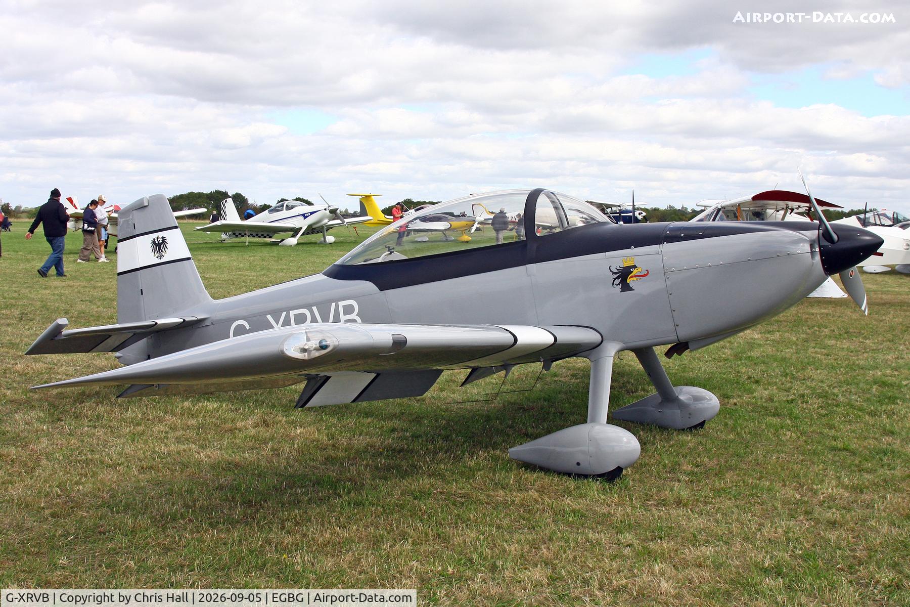Aircraft G-XRVB, 2008 Vans RV-8, c/n PFA 303-14190, LAA 80th Anniversary Rally, at EGBG, photo by Chris Hall