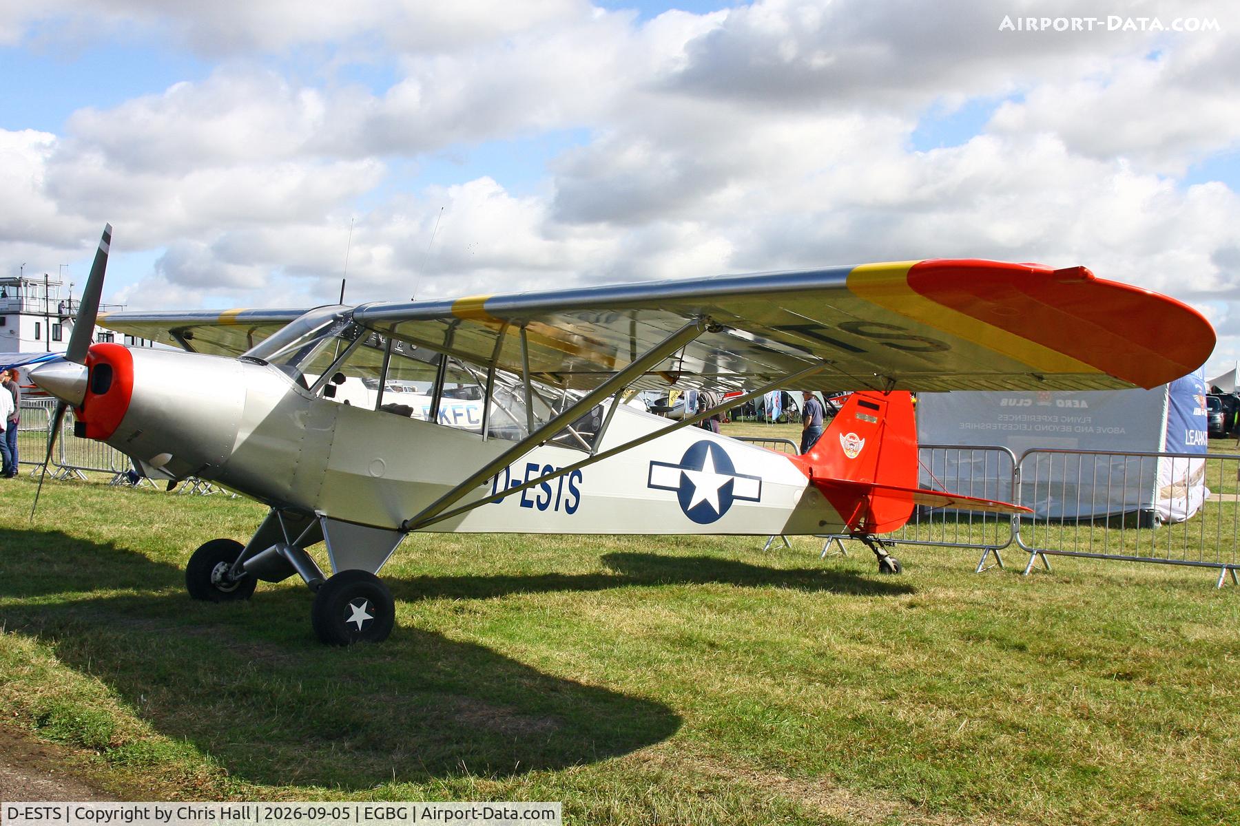 Aircraft D-ESTS, 1962 Piper PA-18-150 Super Cub Super Cub, c/n 18-7893, LAA 80th Anniversary Rally, at EGBG, photo by Chris Hall
