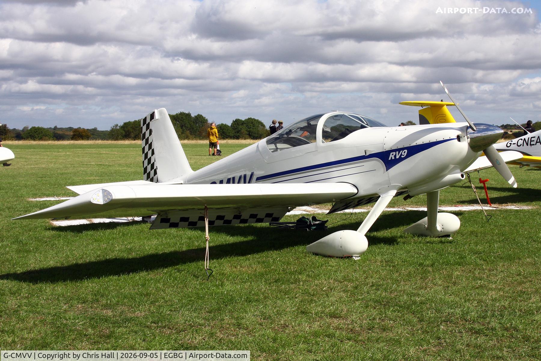 Aircraft G-CMVV, 2024 Vans RV-9, c/n LAA 320-15423, LAA 80th Anniversary Rally, at EGBG, photo by Chris Hall