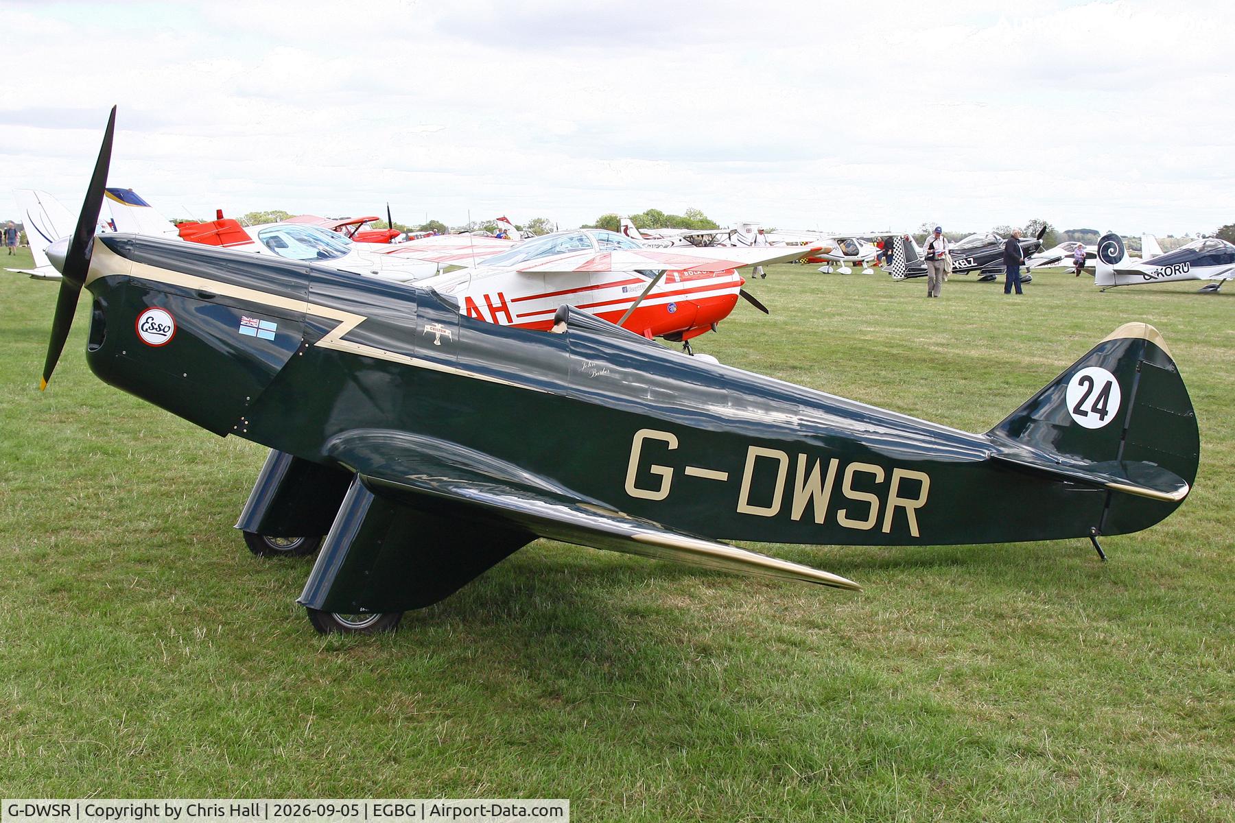Aircraft G-DWSR, 2021 Chilton DW1A, c/n LAA 225-15750, LAA 80th Anniversary Rally, at EGBG, photo by Chris Hall