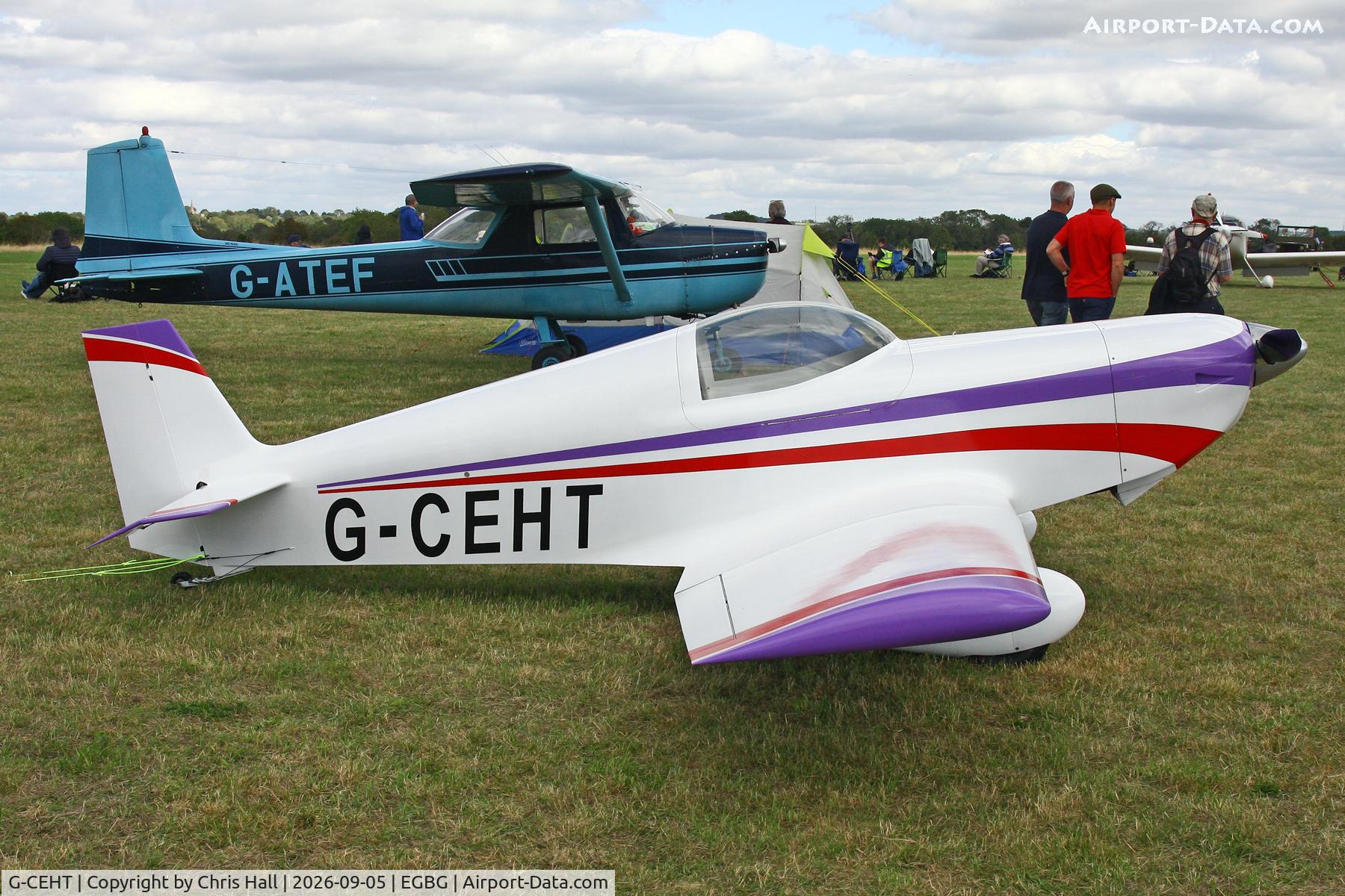 Aircraft G-CEHT, 2006 Rand KR-2, c/n PFA 129-14288, LAA 80th Anniversary Rally, at EGBG, photo by Chris Hall