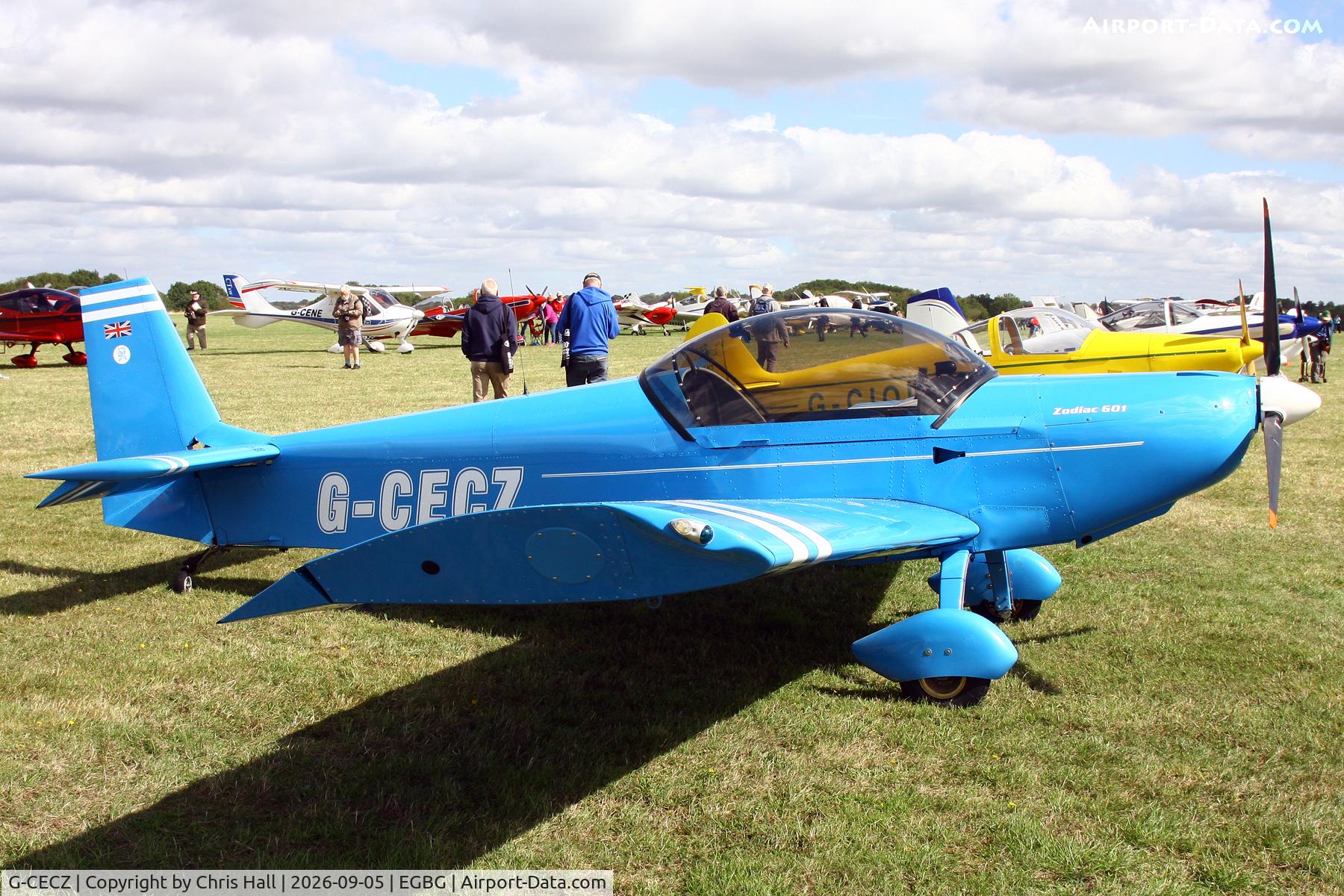 Aircraft G-CECZ, 2006 Zenair CH-601XL, c/n PFA 162B-14458, LAA 80th Anniversary Rally, at EGBG, photo by Chris Hall