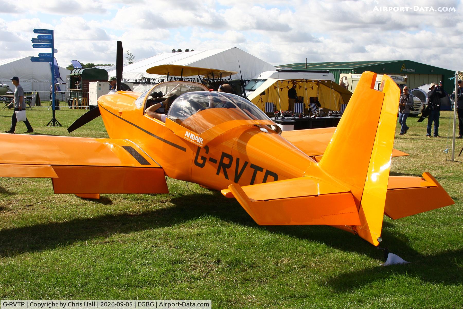 Aircraft G-RVTP, 2025 Vans RV-7, c/n LAA 323-15579, LAA 80th Anniversary Rally, at EGBG, photo by Chris Hall