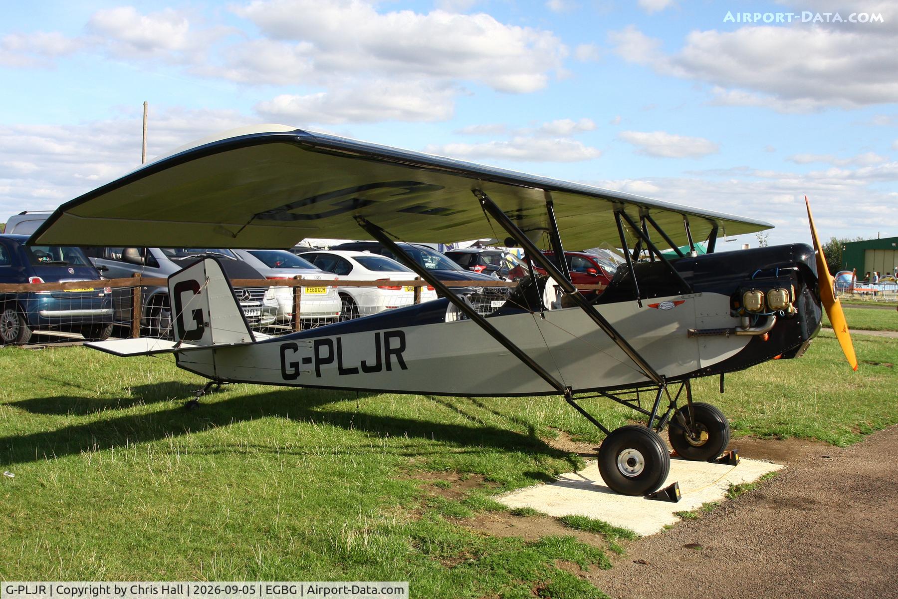 Aircraft G-PLJR, 2015 Pietenpol Air Camper, c/n PFA 047-13426, LAA 80th Anniversary Rally, at EGBG, photo by Chris Hall