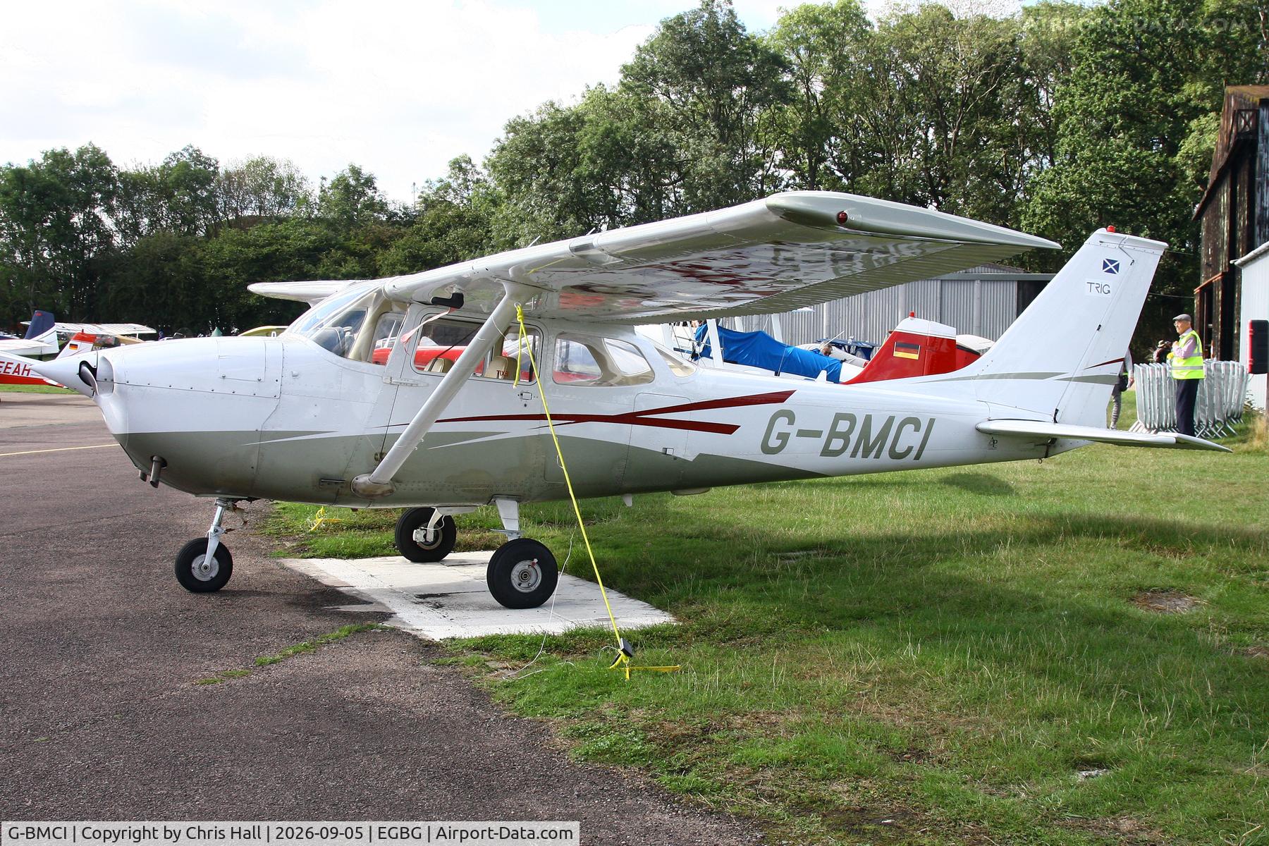 Aircraft G-BMCI, 1969 Reims Cessna F172H, c/n 0683, LAA 80th Anniversary Rally, at EGBG, photo by Chris Hall