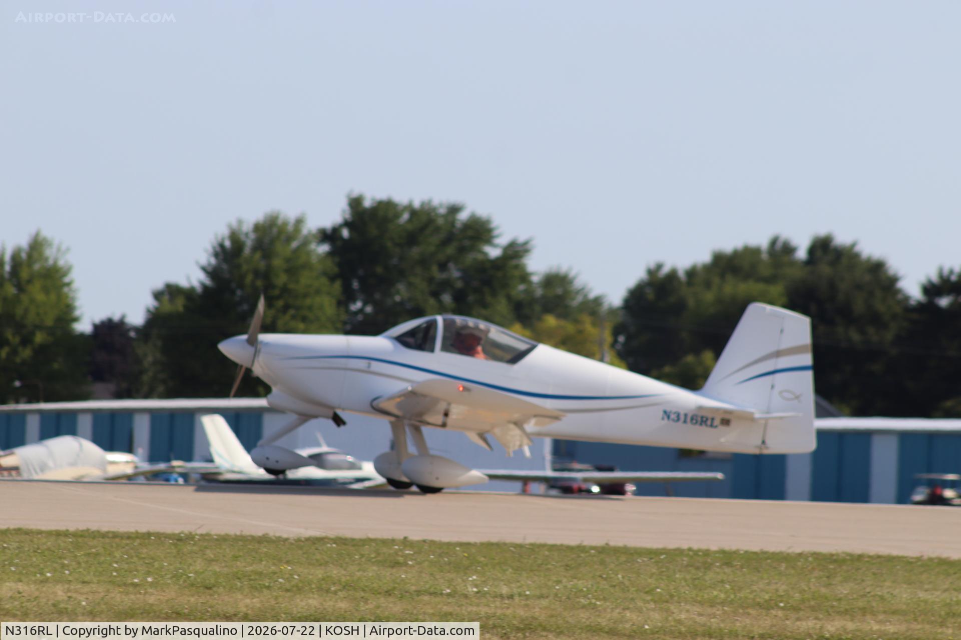 Aircraft N316RL, 2005 Vans RV-6A, c/n 25826, Vans RV-6A, at KOSH, photo by MarkPasqualino