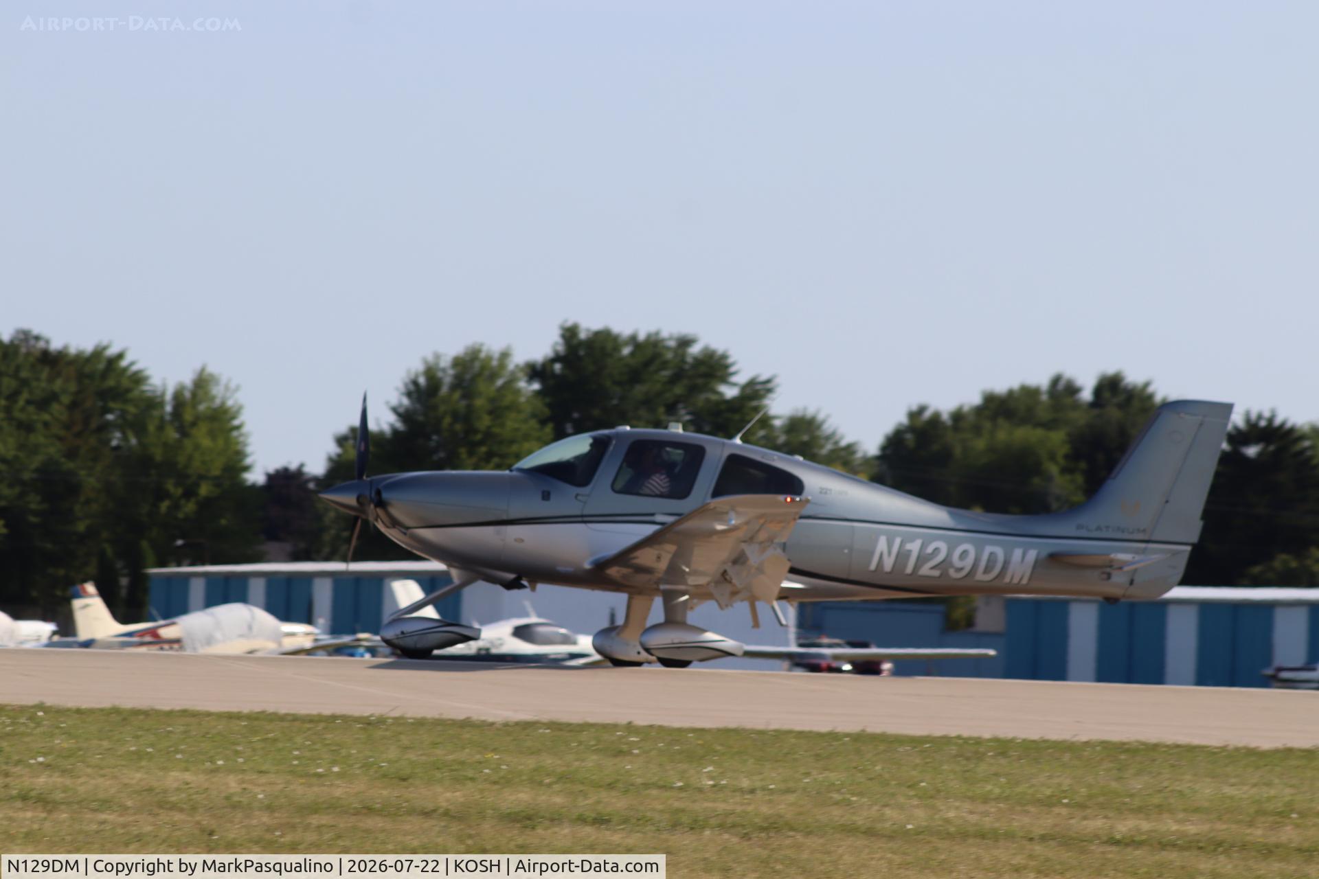 Aircraft N129DM, 2016 Cirrus SR22T, c/n 1325, Cirrus SR22T, at KOSH, photo by MarkPasqualino