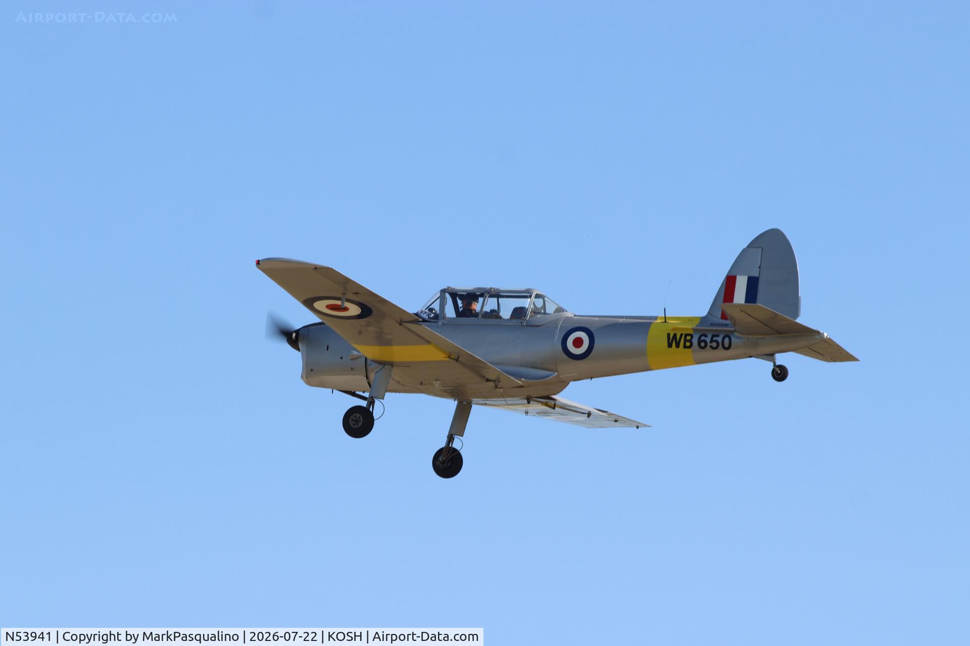 Aircraft N53941, 1950 De Havilland DHC-1 Chipmunk T.10, c/n C1/0088, DHC-1 Chipmunk T.10, at KOSH, photo by MarkPasqualino