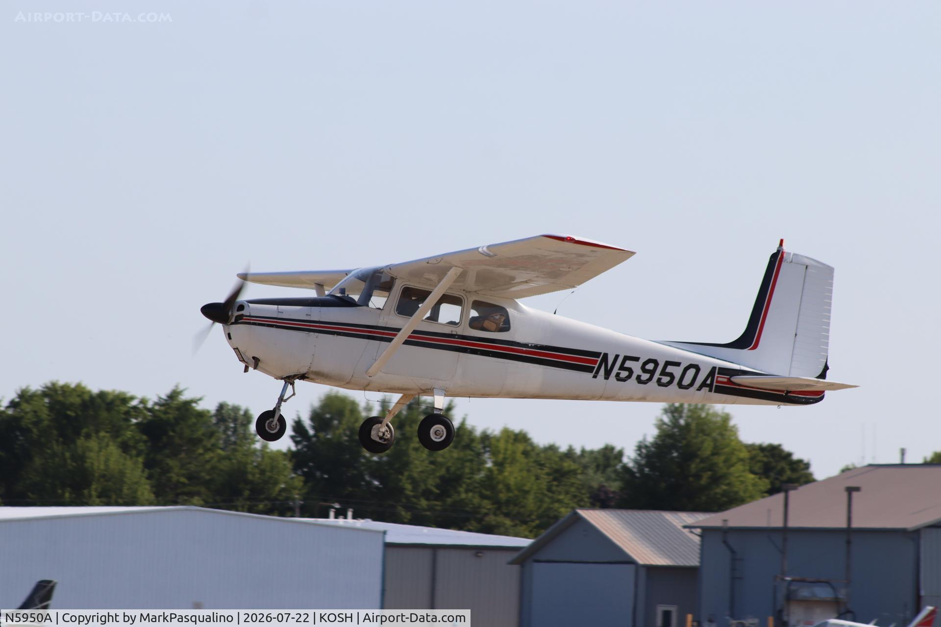 Aircraft N5950A, 1956 Cessna 172, c/n 28550, Cessna 172, at KOSH, photo by MarkPasqualino