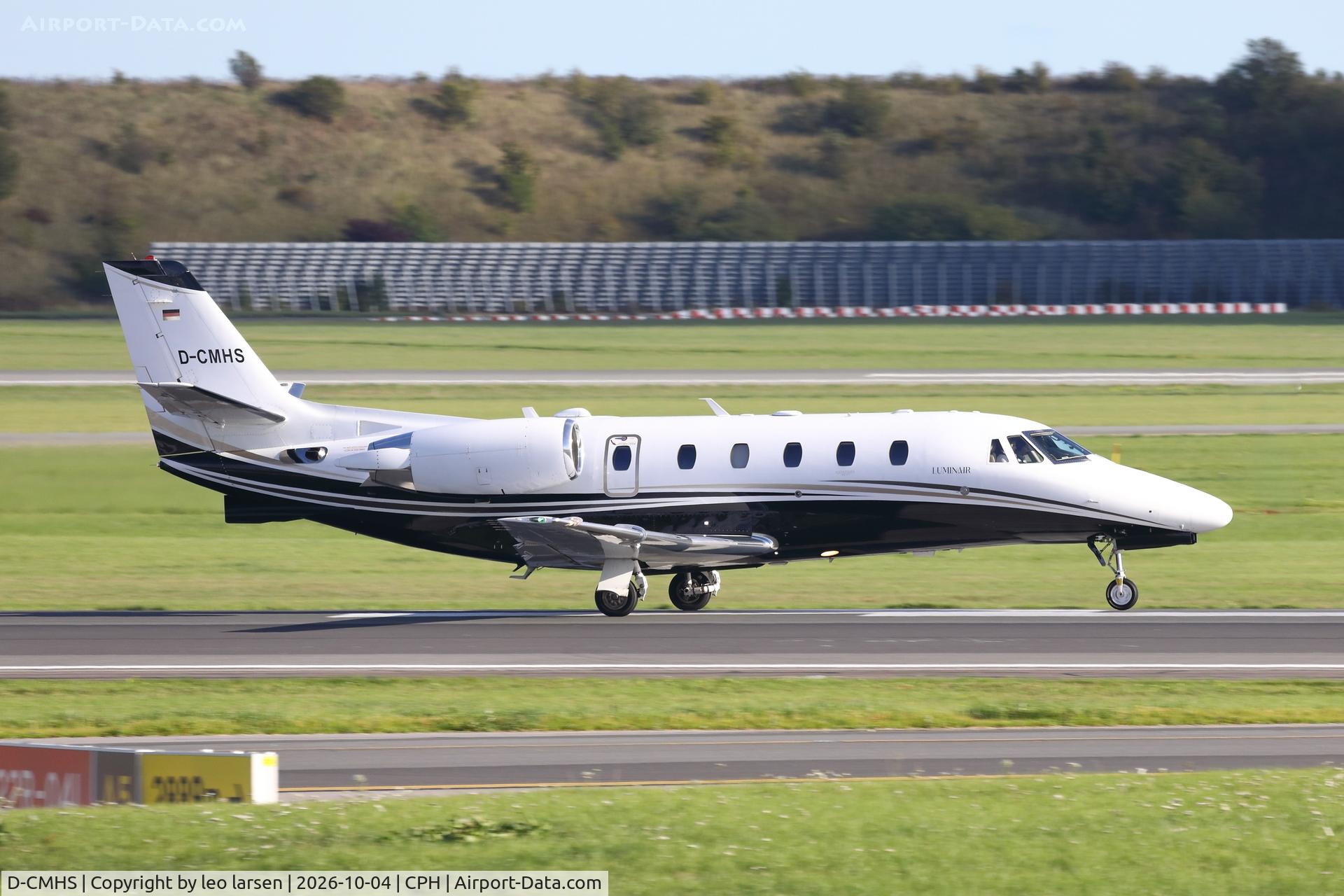 Aircraft D-CMHS, 2013 Cessna 560XL Citation XLS +, c/n 560-6140, Copenhagen 4.10.2026, at CPH, photo by leo larsen