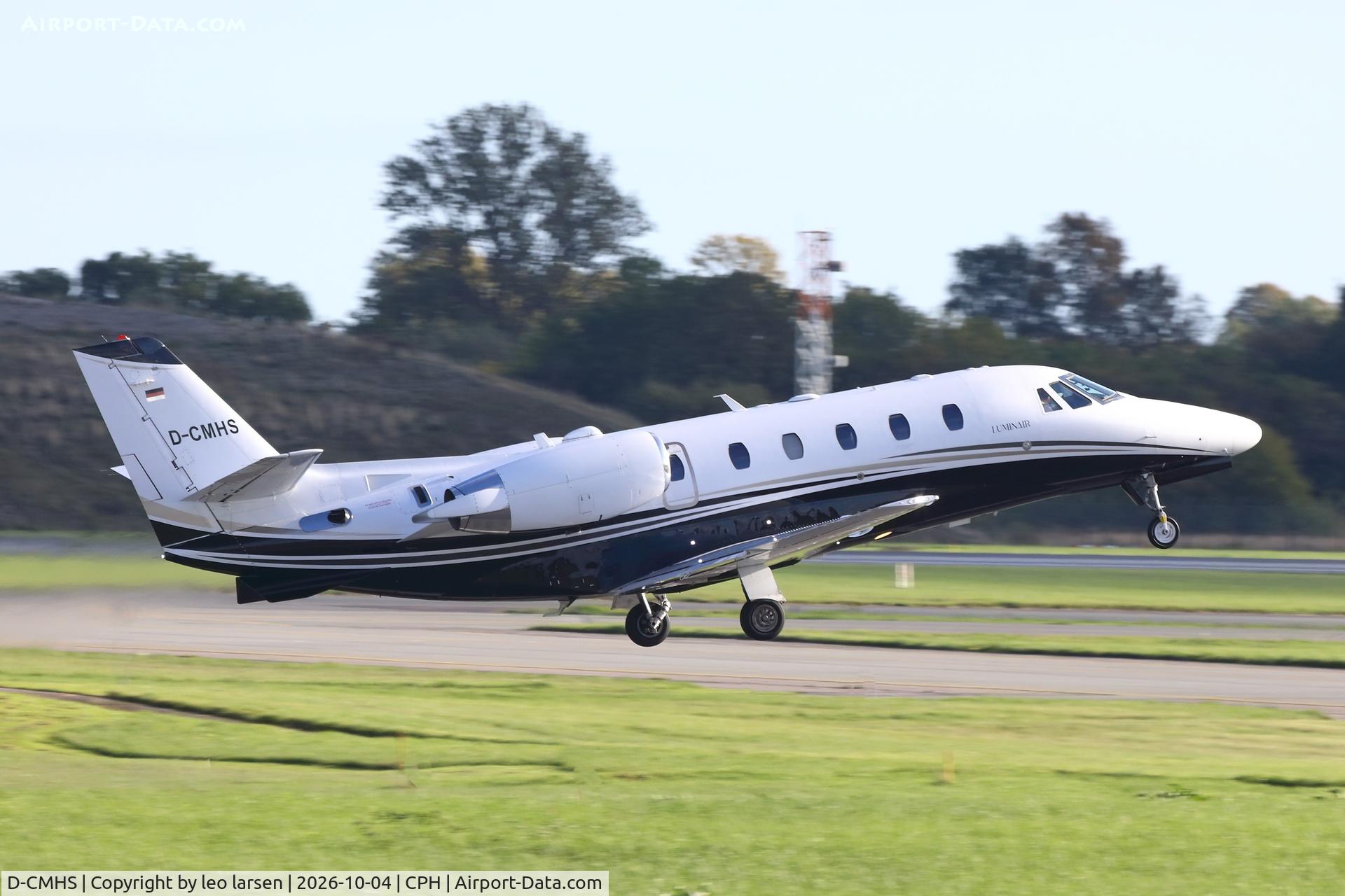 Aircraft D-CMHS, 2013 Cessna 560XL Citation XLS +, c/n 560-6140, Copenhagen 4.10.2026, at CPH, photo by leo larsen