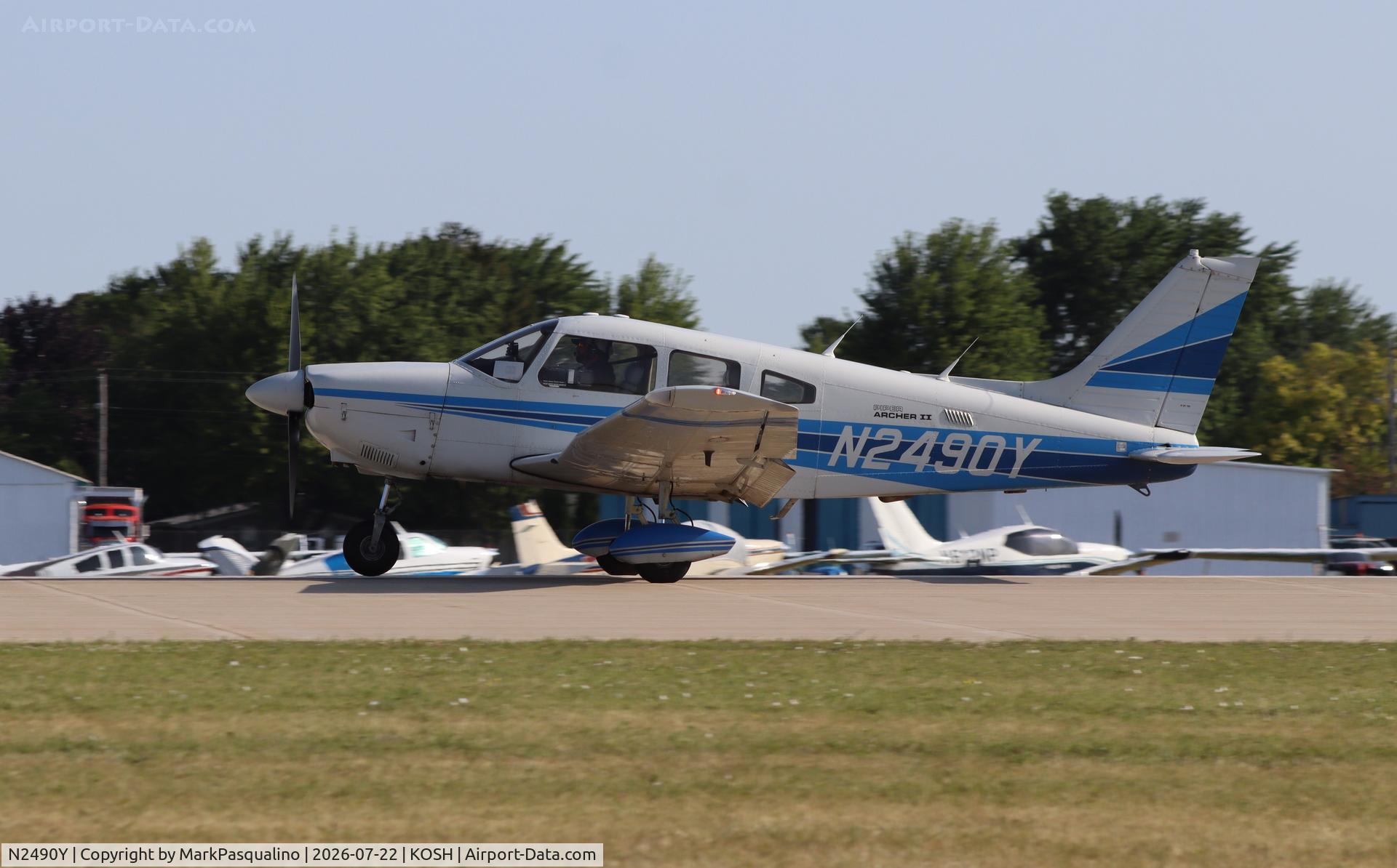 Aircraft N2490Y, 1985 Piper PA-28-181, c/n 28-8590077, Piper PA-28-181, at KOSH, photo by MarkPasqualino