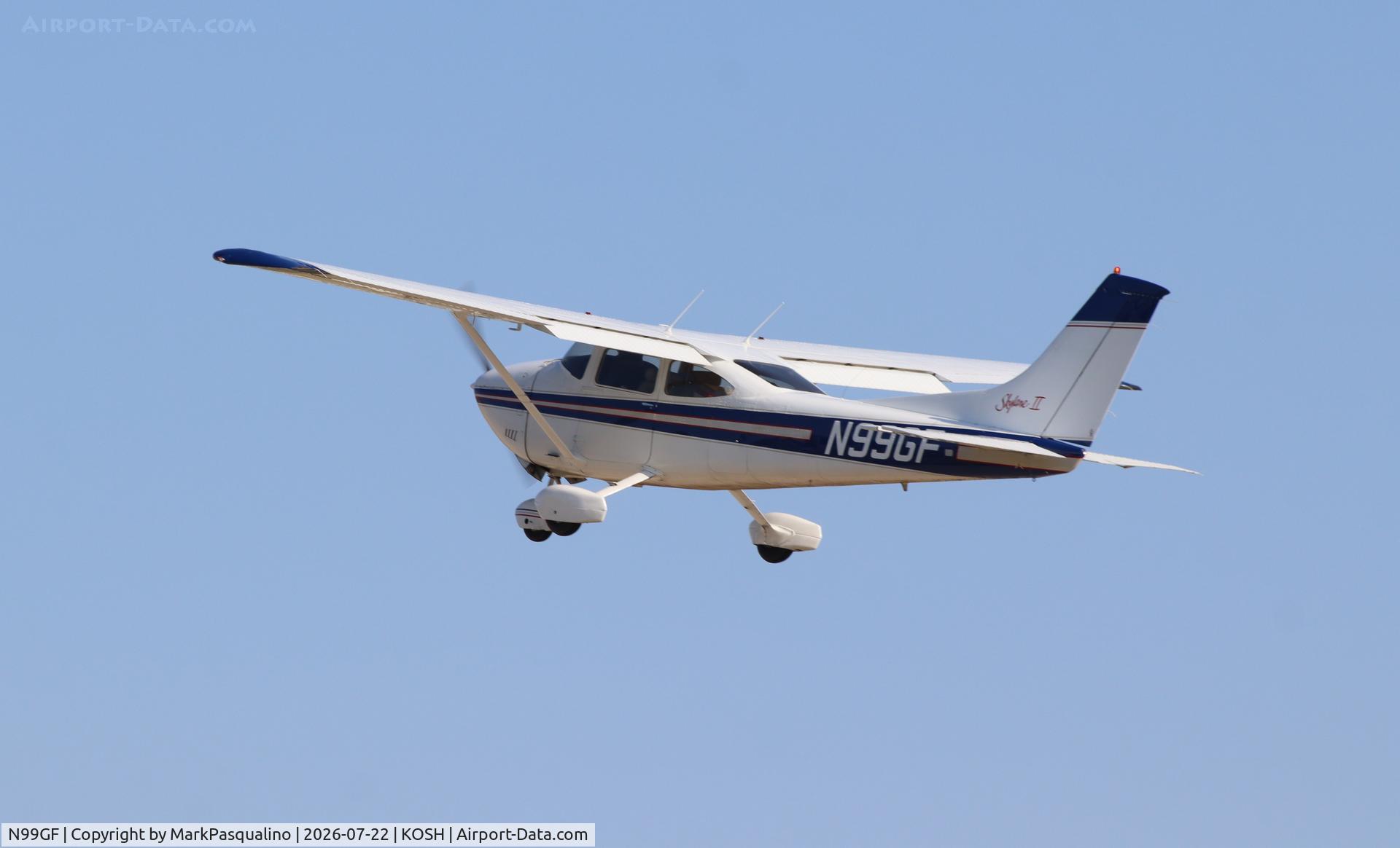 Aircraft N99GF, 1979 Cessna 182Q Skylane, c/n 18267418, Cessna 182Q, at KOSH, photo by MarkPasqualino
