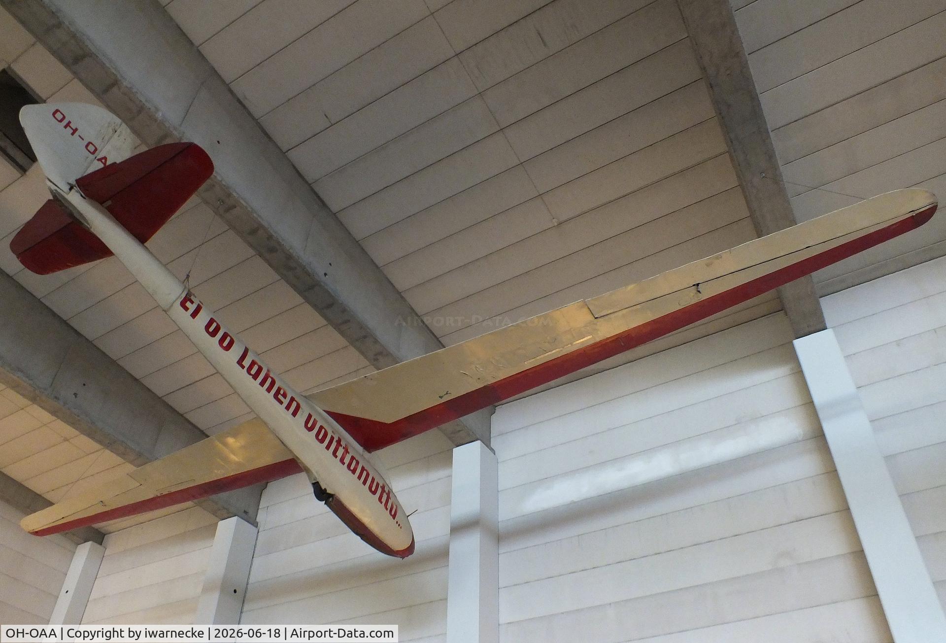 Aircraft OH-OAA, 1945 DFS Olympia-Meise, c/n 1/45, DFS (Finnish Aviation Assoc.) 108-70 Olympia-Meise at the Suomen Ilmailumuseo (Finnish Aviation Museum), Vantaa, photo by iwarnecke