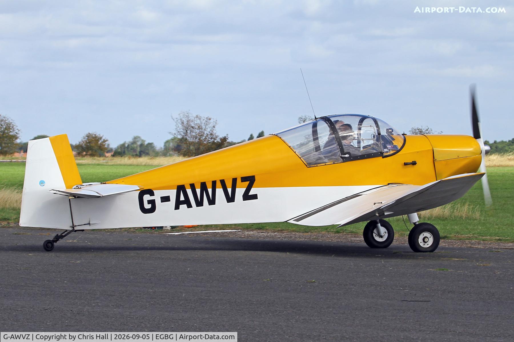 Aircraft G-AWVZ, 1963 Jodel D-112 Club, c/n 898, LAA 80th Anniversary Rally, at EGBG, photo by Chris Hall