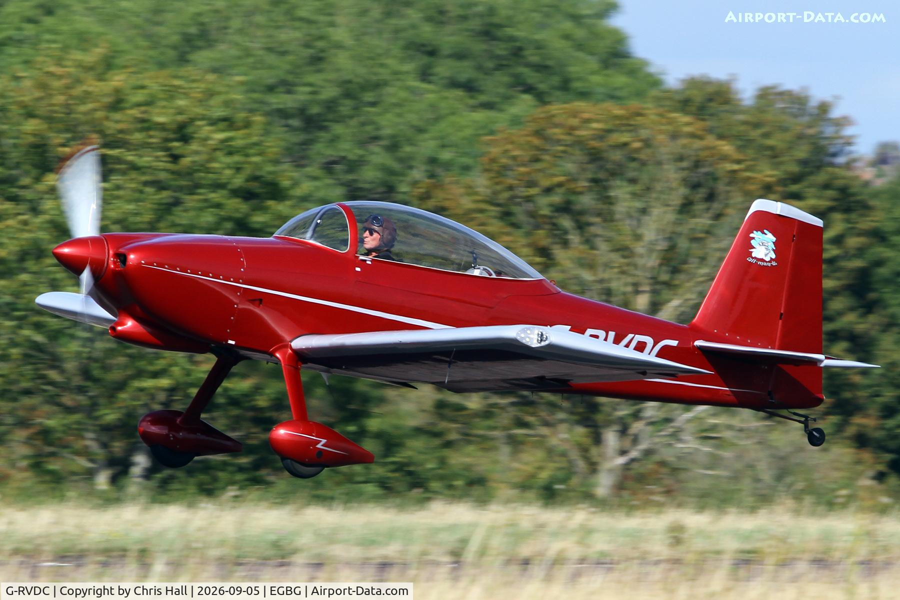 Aircraft G-RVDC, 2015 Vans RV-8, c/n LAA 303-15321, LAA 80th Anniversary Rally, at EGBG, photo by Chris Hall